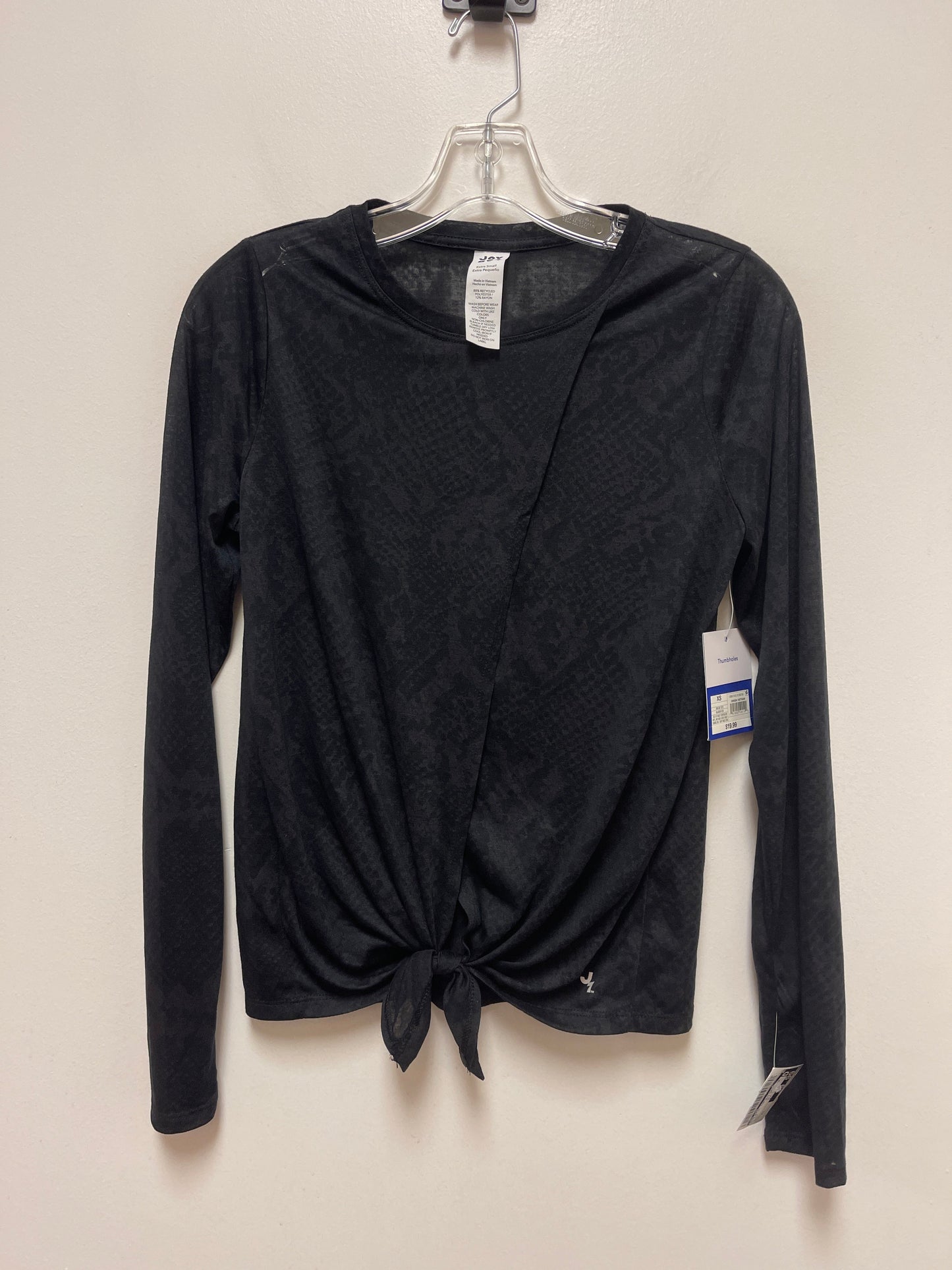 Athletic Top Long Sleeve Crewneck By Joy Lab Size: Xs