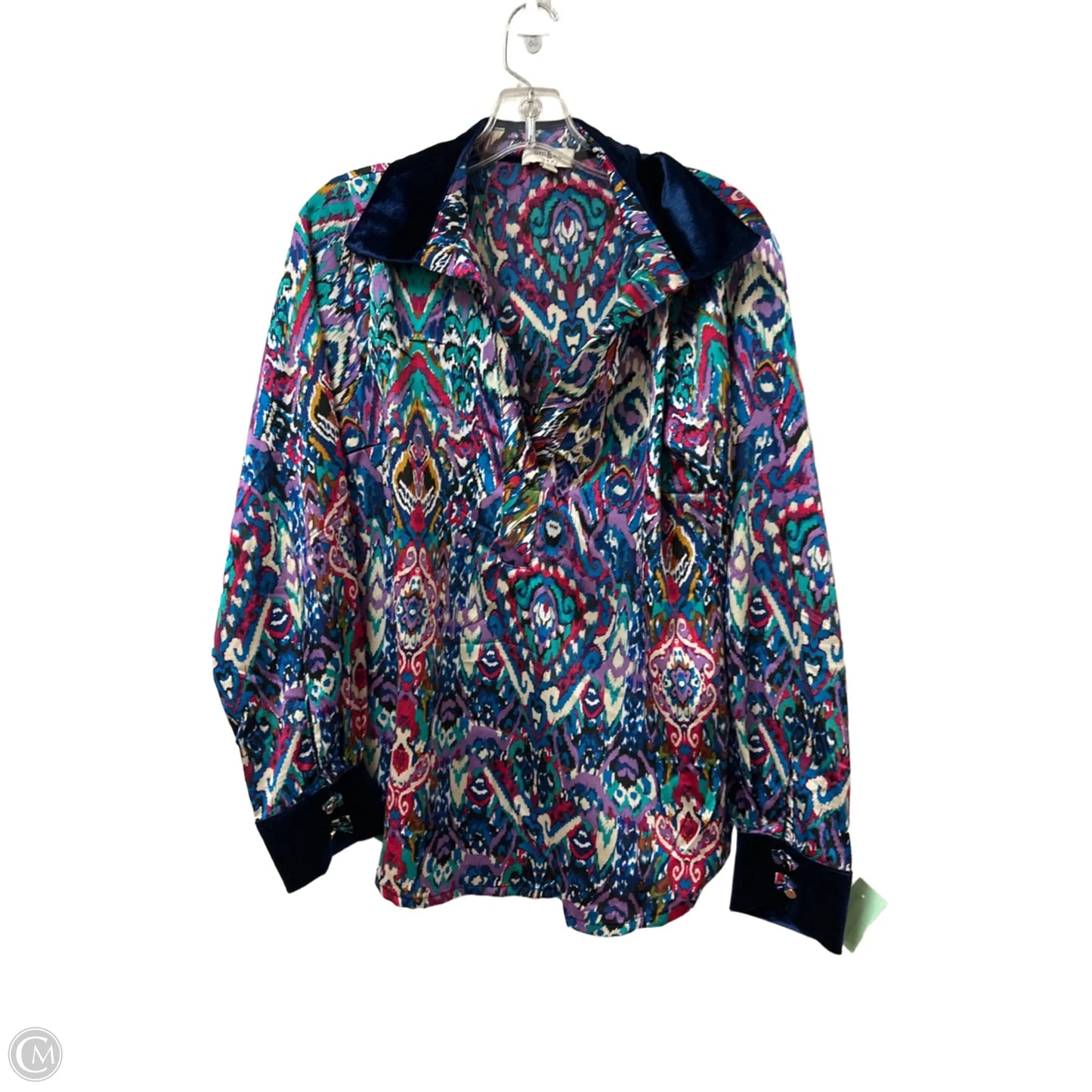 Top Long Sleeve By Umgee In Blue, Size: M