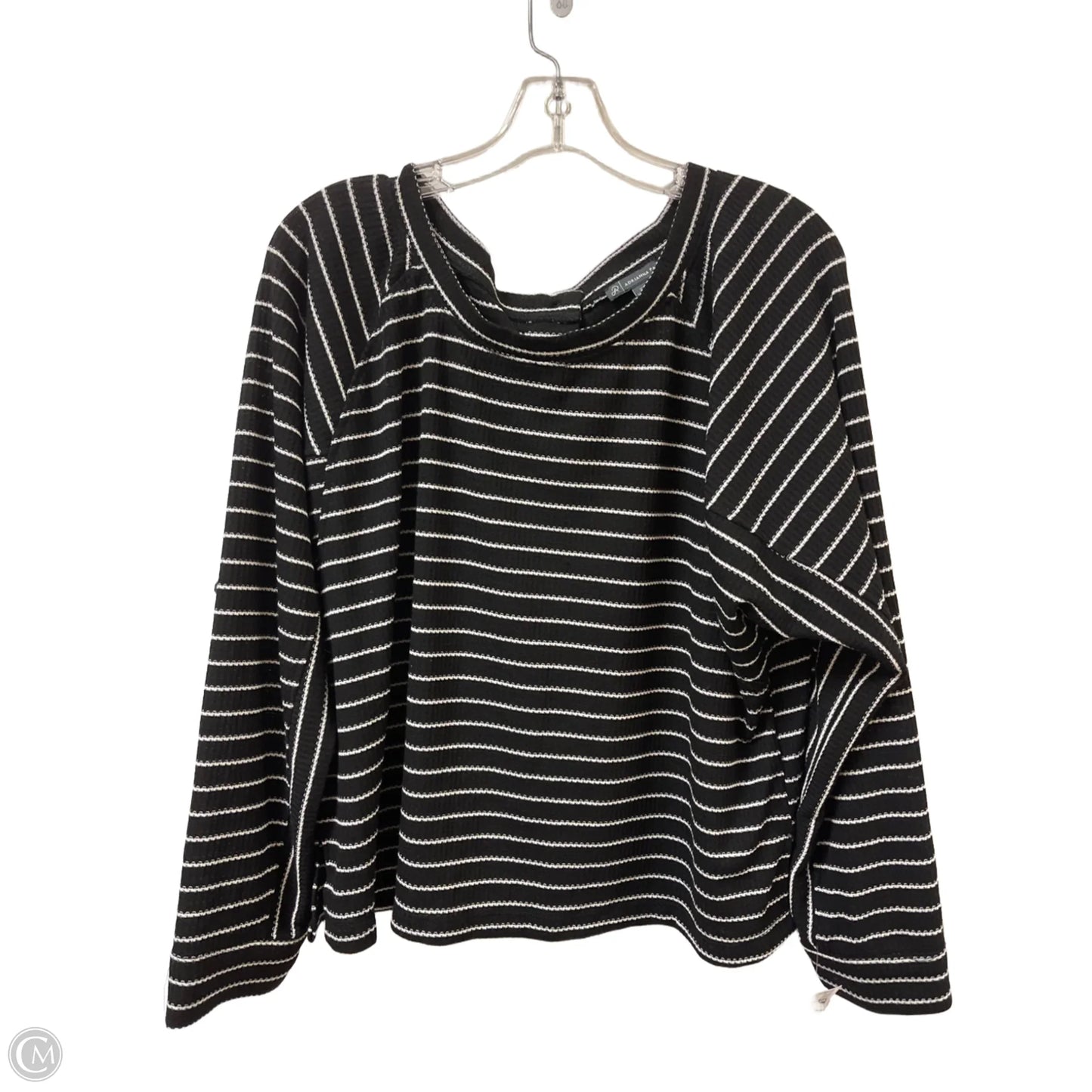 Top Long Sleeve By Adrianna Papell In Blue, Size: Xl