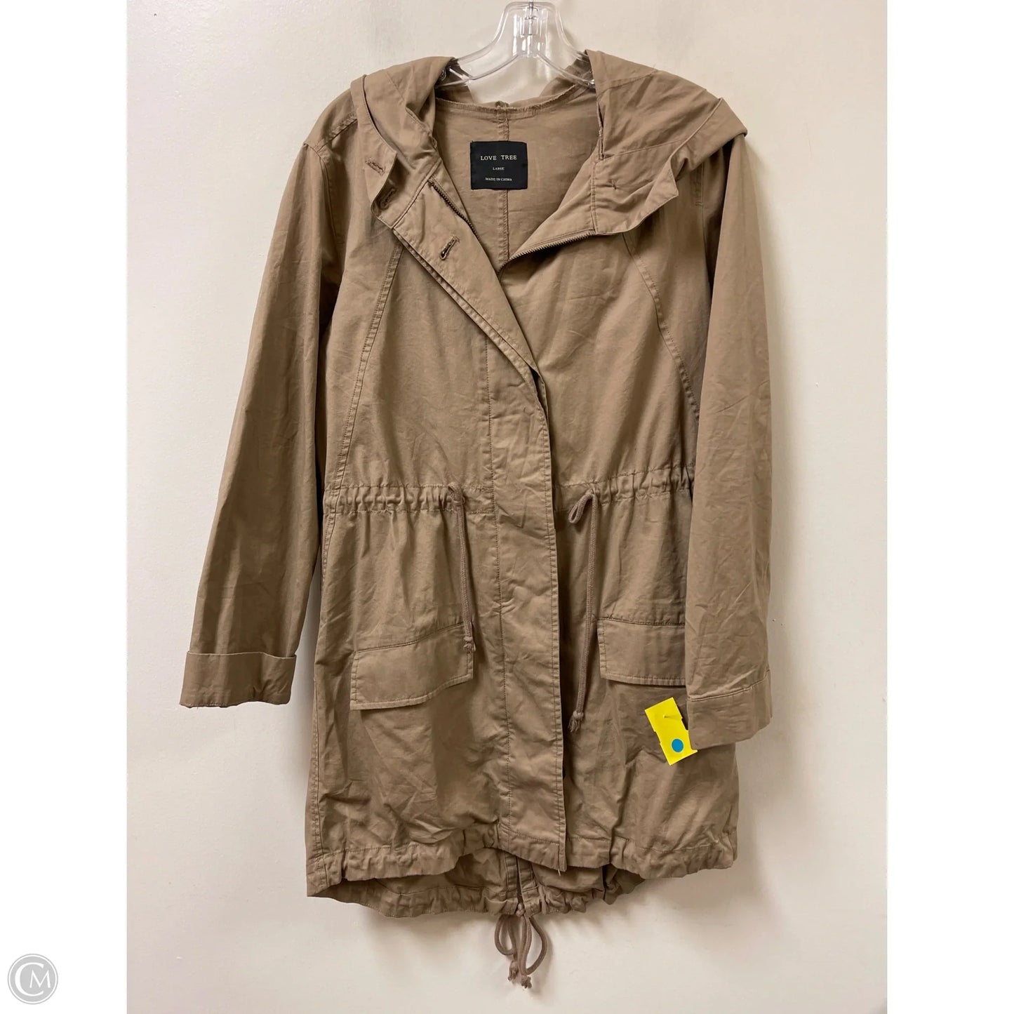 Jacket Utility By Love Tree In Brown, Size: L