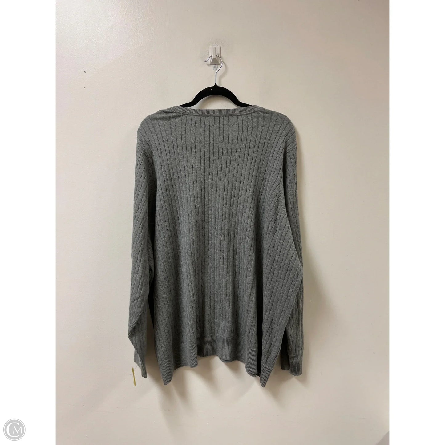 Sweater By Kim Rogers In Grey, Size: 4x
