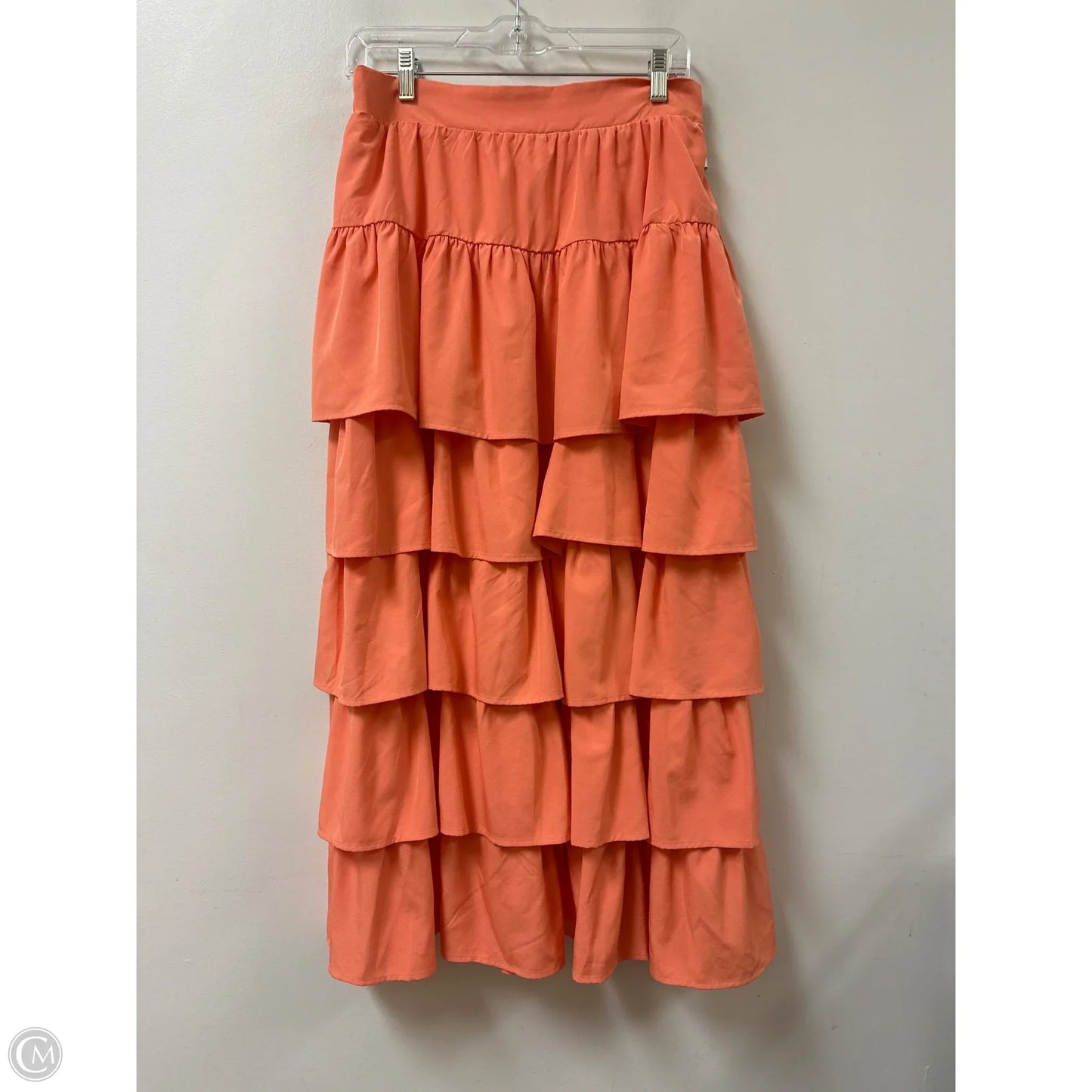 Skirt Maxi By Entro In Orange, Size: 12