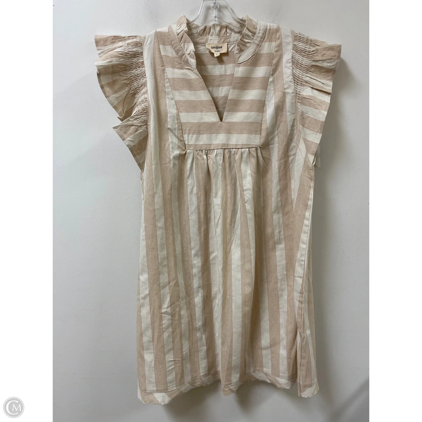 Dress Casual Short By Umgee In Cream, Size: L