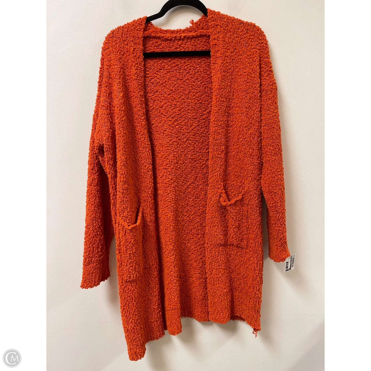 Sweater Cardigan By Clothes Mentor In Orange, Size: M