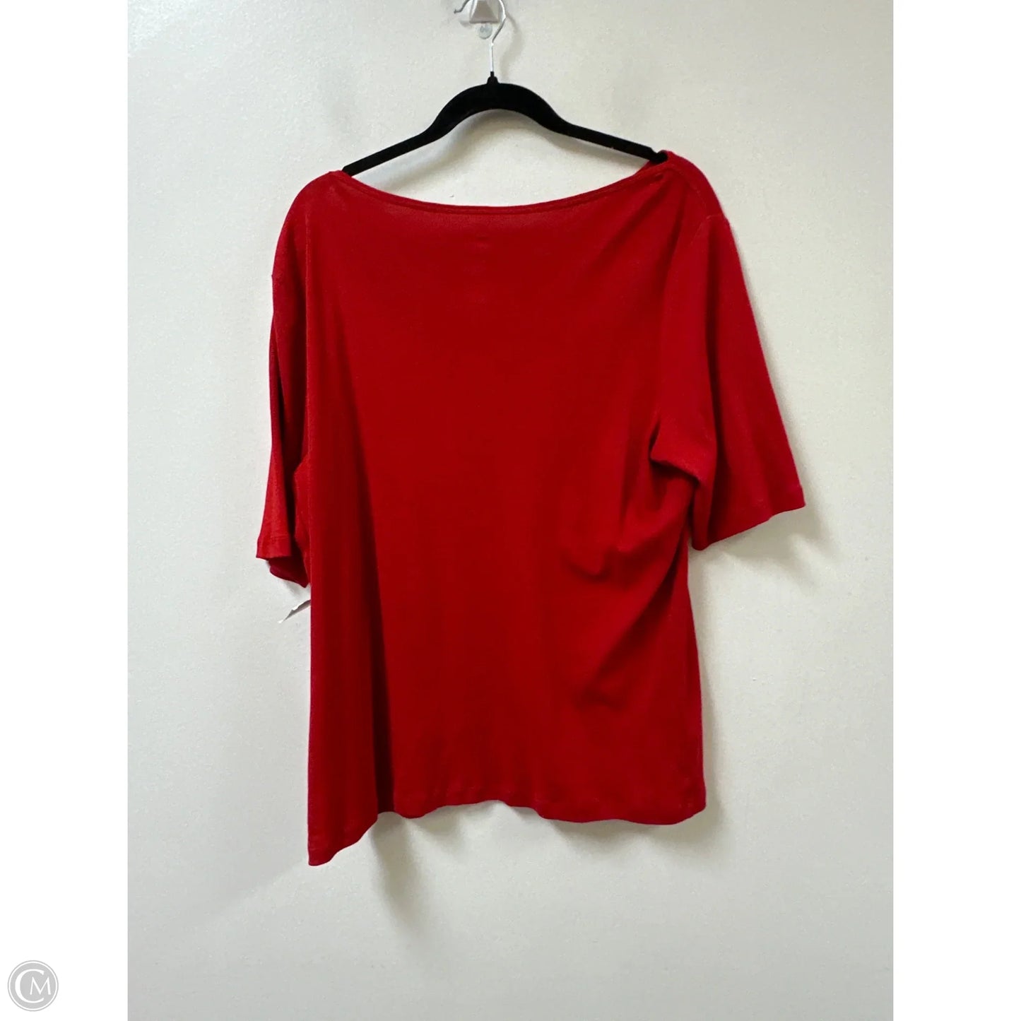 Top Short Sleeve By St Johns Bay In Red, Size: 1x