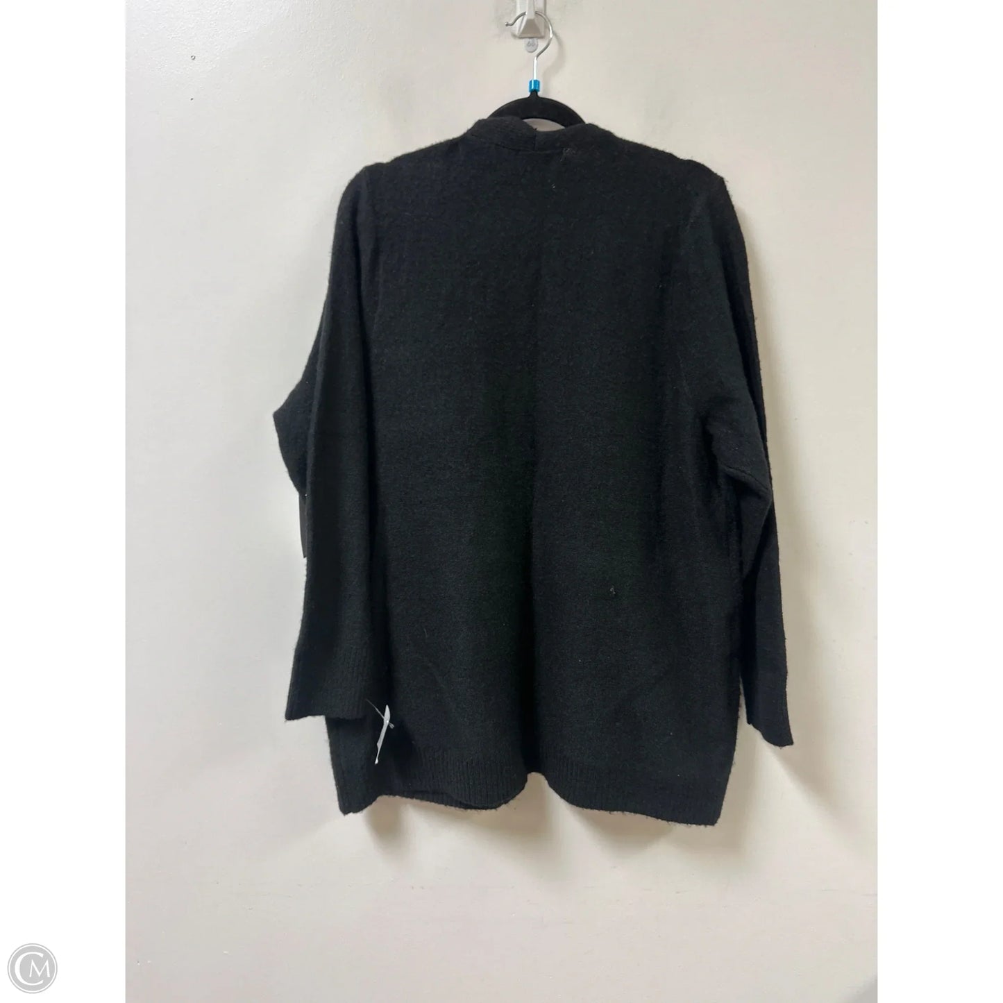 Sweater Cardigan By Clothes Mentor In Black, Size: 1x