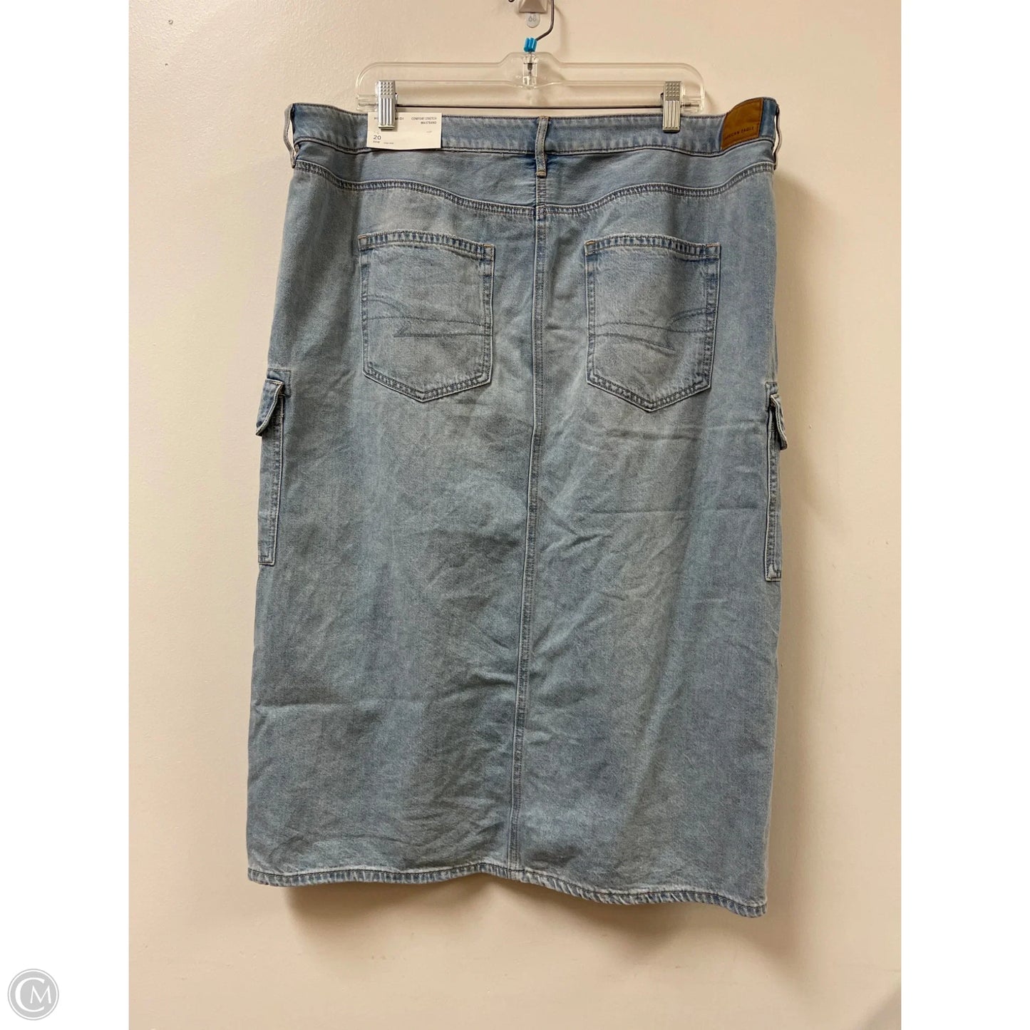 Skirt Maxi By American Eagle In Blue Denim, Size: 20