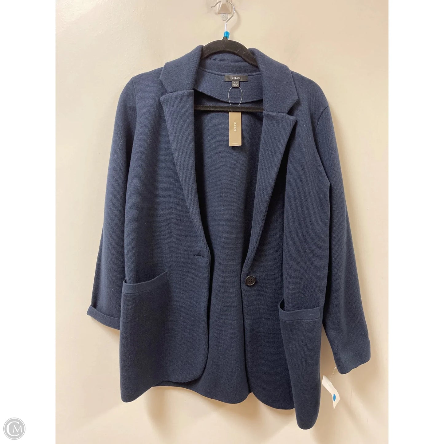 Sweater Cardigan By J. Crew In Navy, Size: Xs