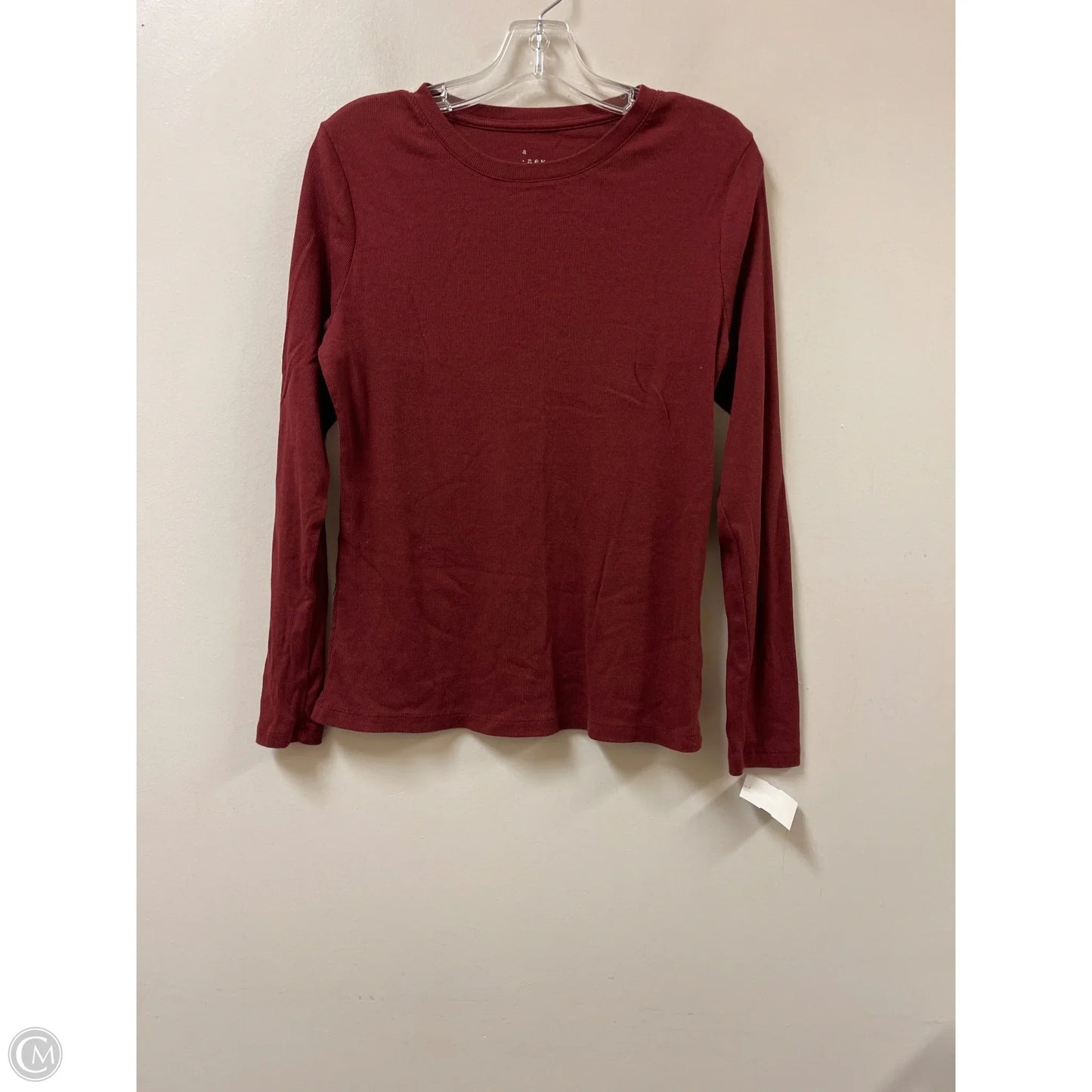 Top Long Sleeve By A New Day In Red, Size: M