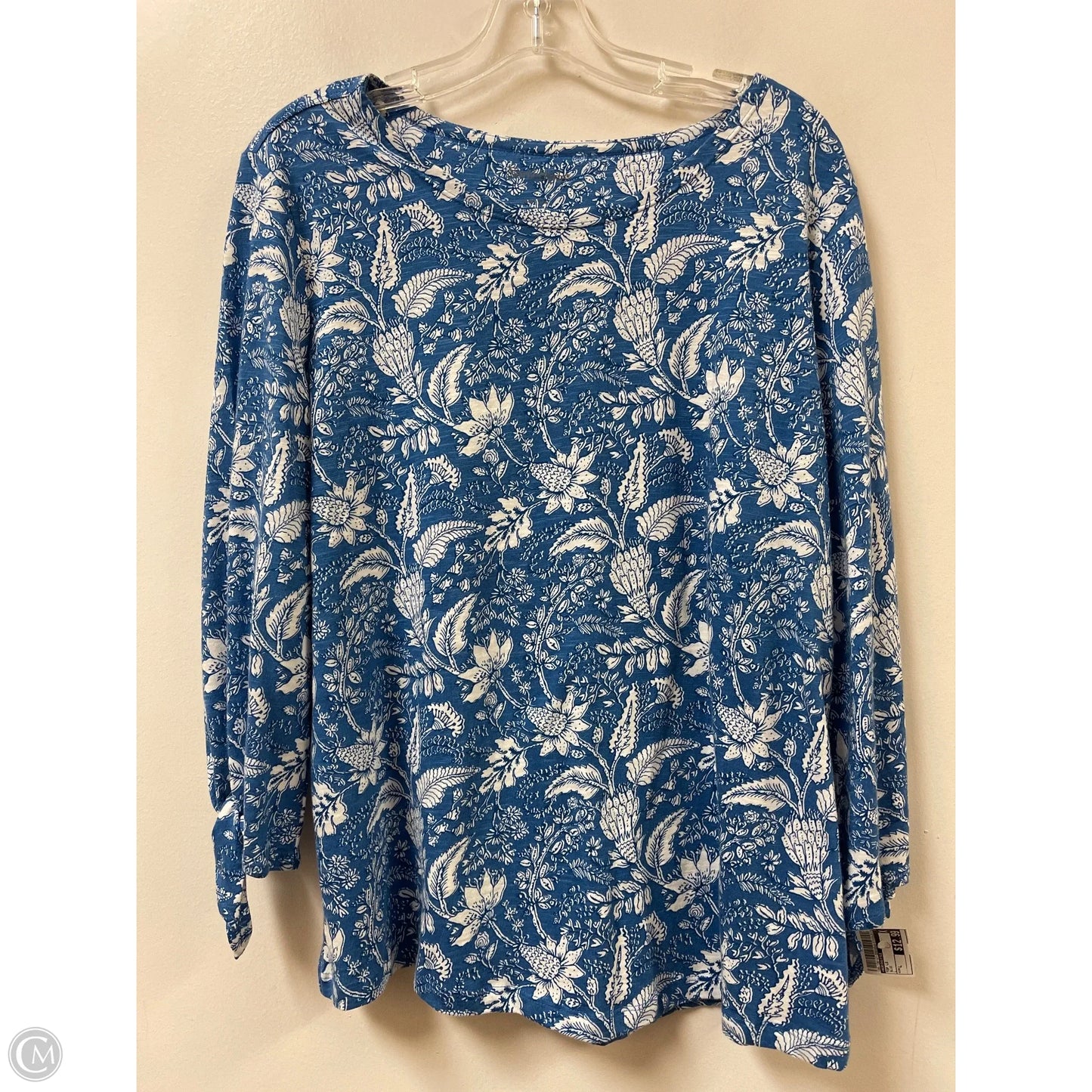 Top Long Sleeve By Northstyle In Blue, Size: L