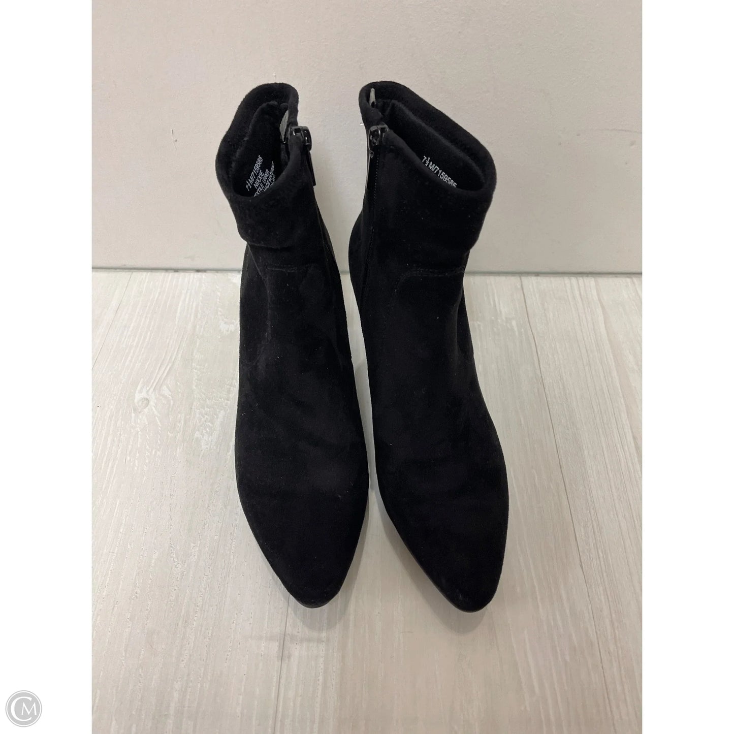 Boots Ankle Heels By Impo In Black, Size: 7.5