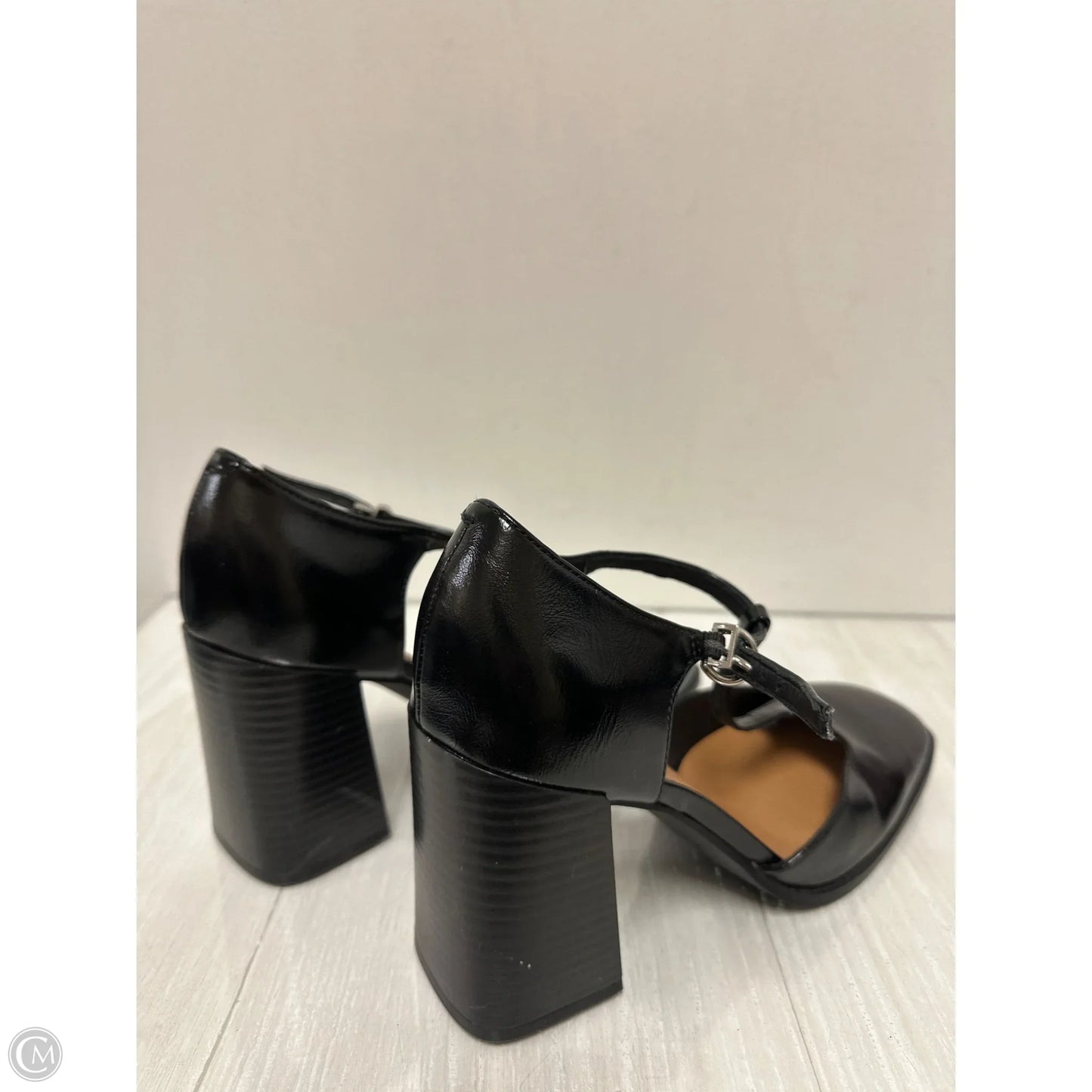 Shoes Heels Block By Nine West In Black, Size: 9.5