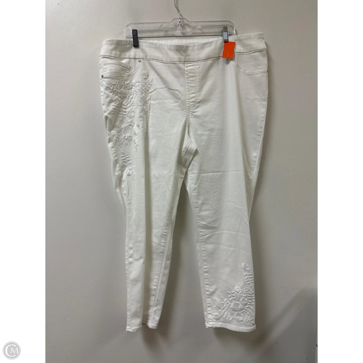 Pants Leggings By Chicos In White, Size: 20