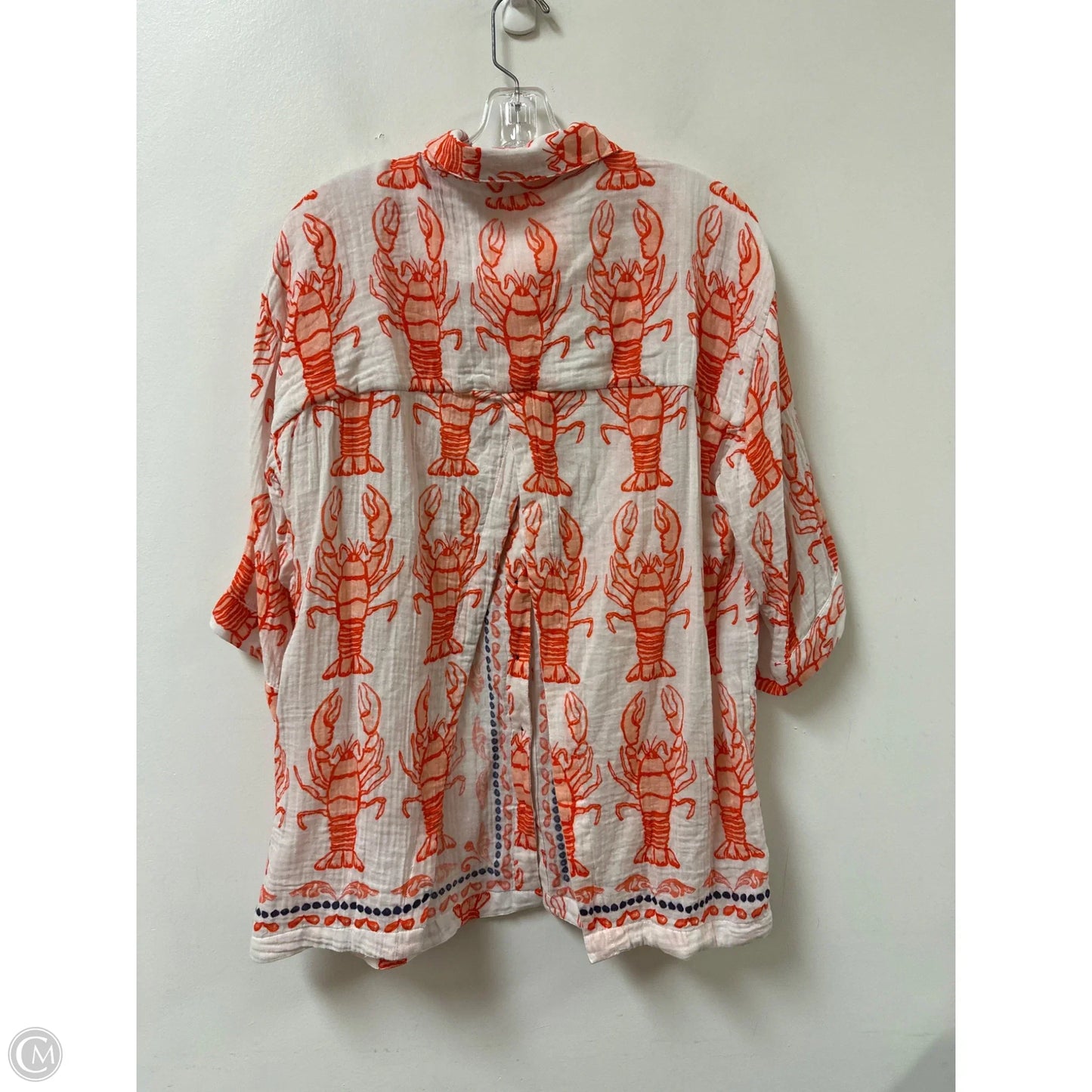 Tunic Long Sleeve By Anthropologie In Orange, Size: M