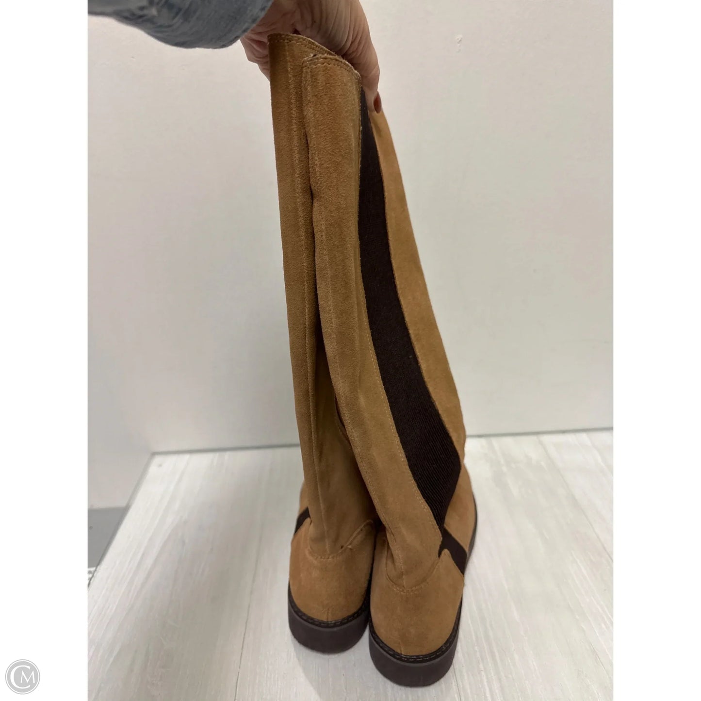 Boots Mid-calf Flats By Donald Pliner In Brown, Size: 9
