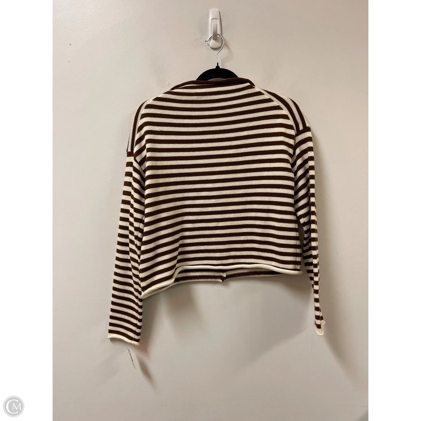 Sweater Cardigan By Olivaceous In Brown, Size: S