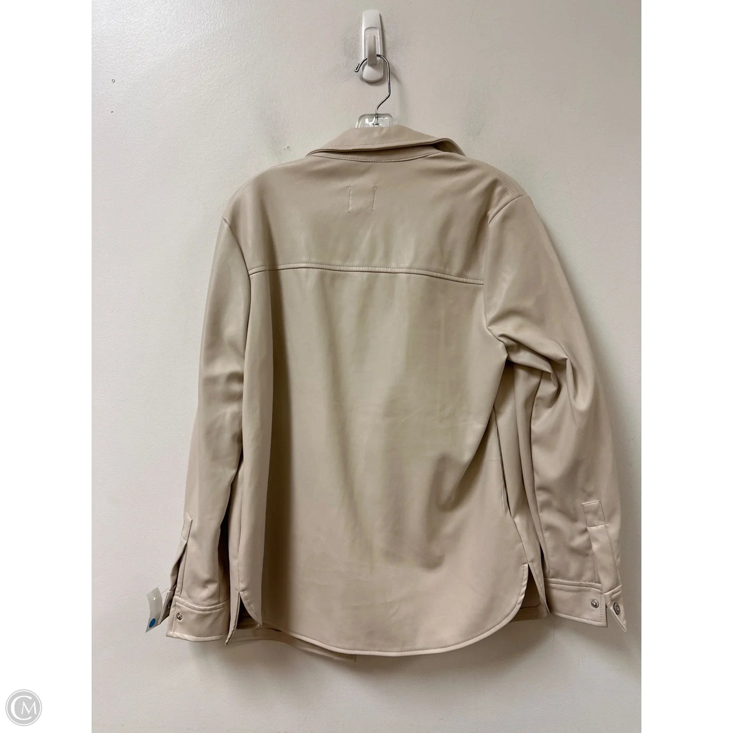 Jacket Shirt By Kensie In Cream, Size: M