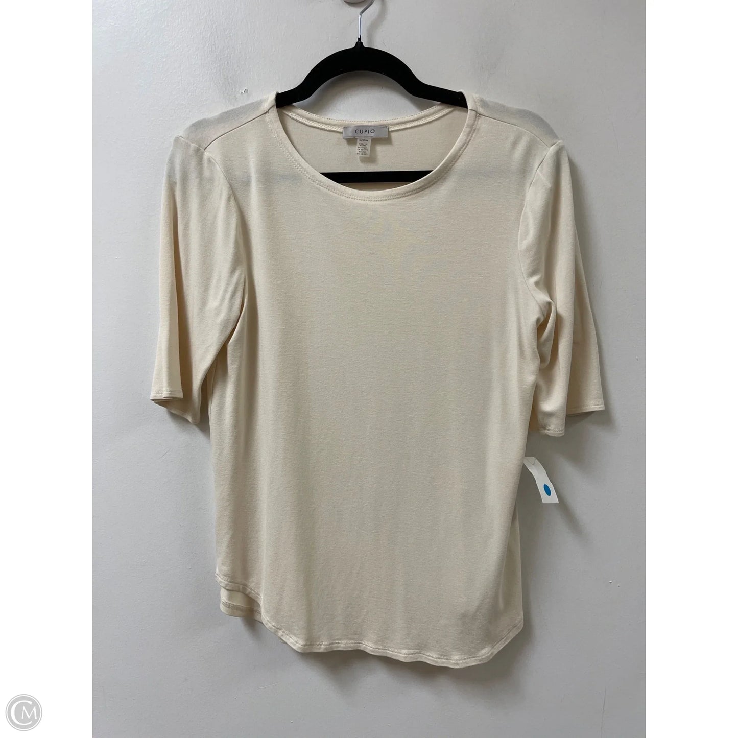 Top Short Sleeve By Cupio In Cream, Size: M