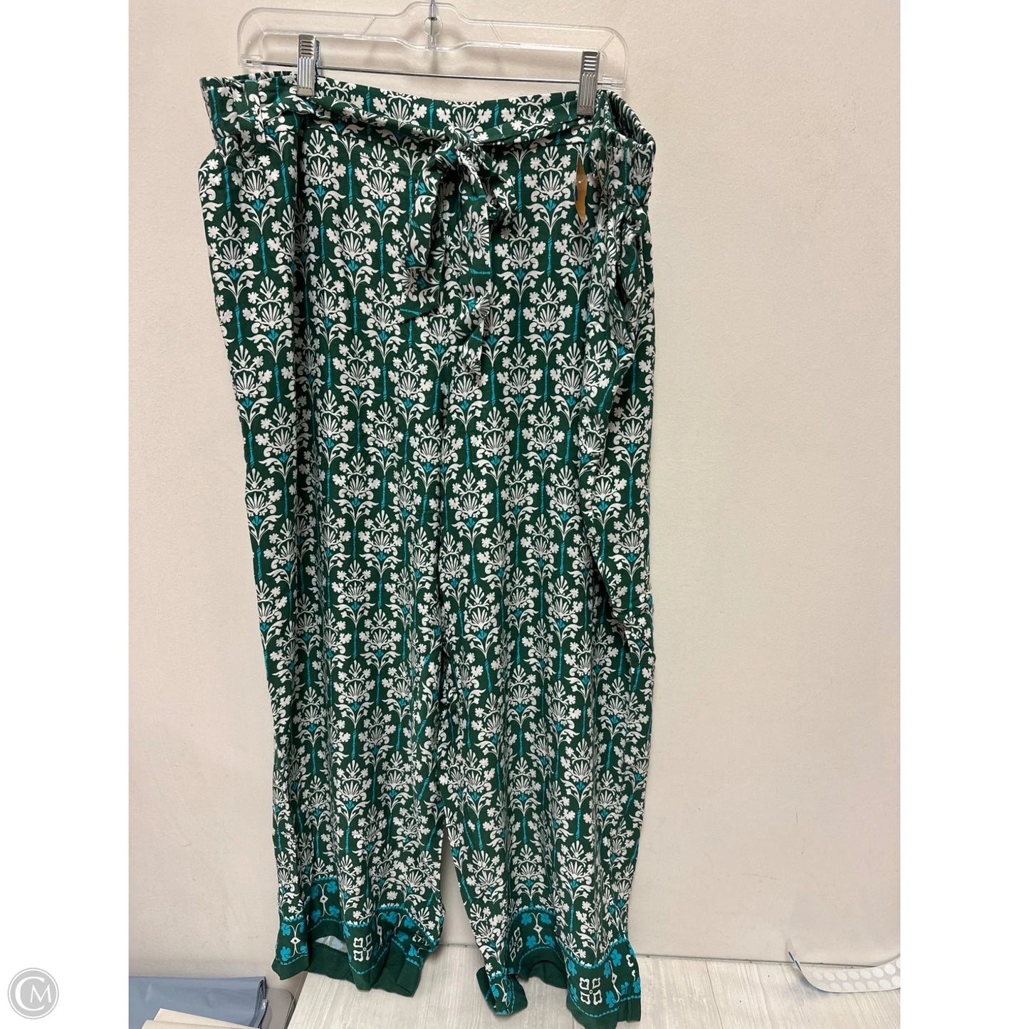 Pants Wide Leg By Talbots In Green, Size: 22