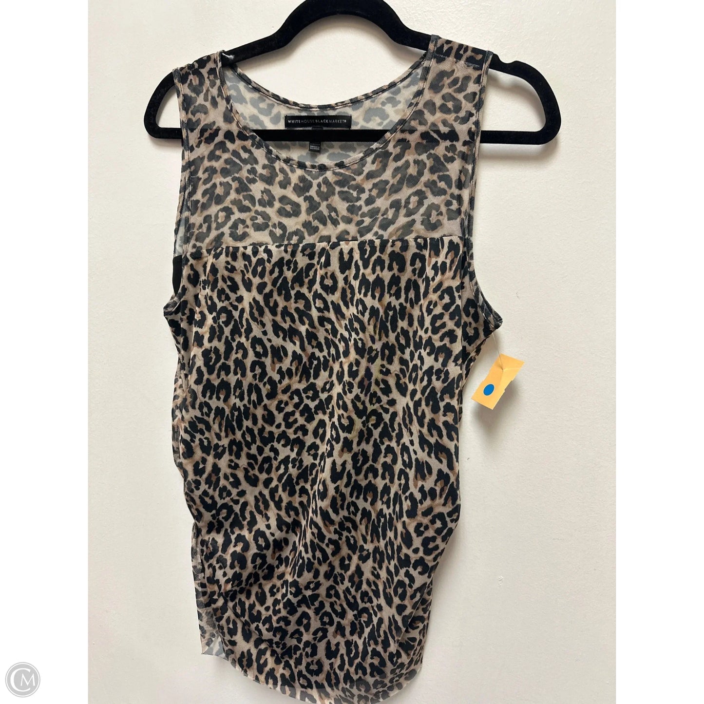 Top Sleeveless By White House Black Market In Animal Print, Size: L