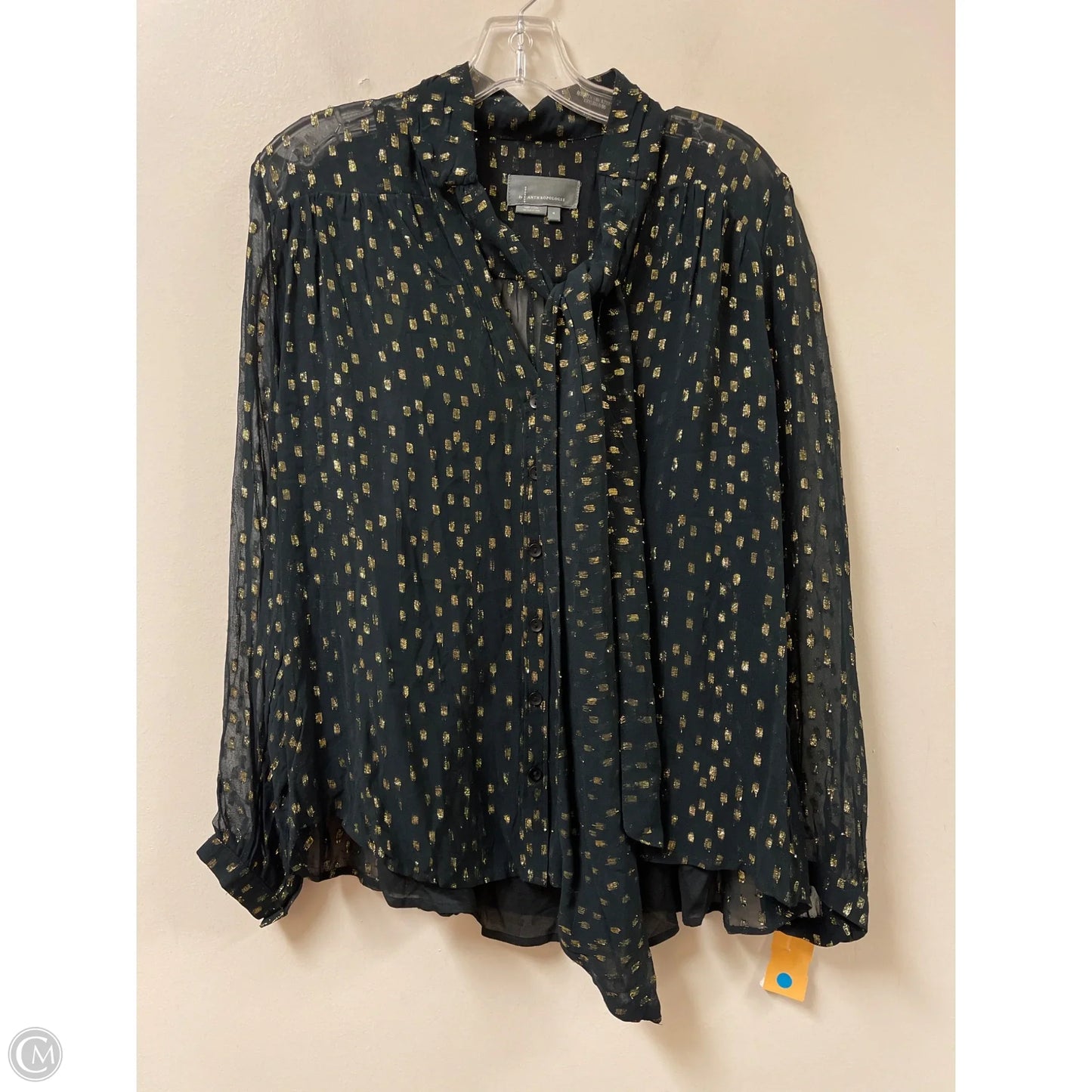 Top 2pc Long Sleeve By Anthropologie In Black, Size: M