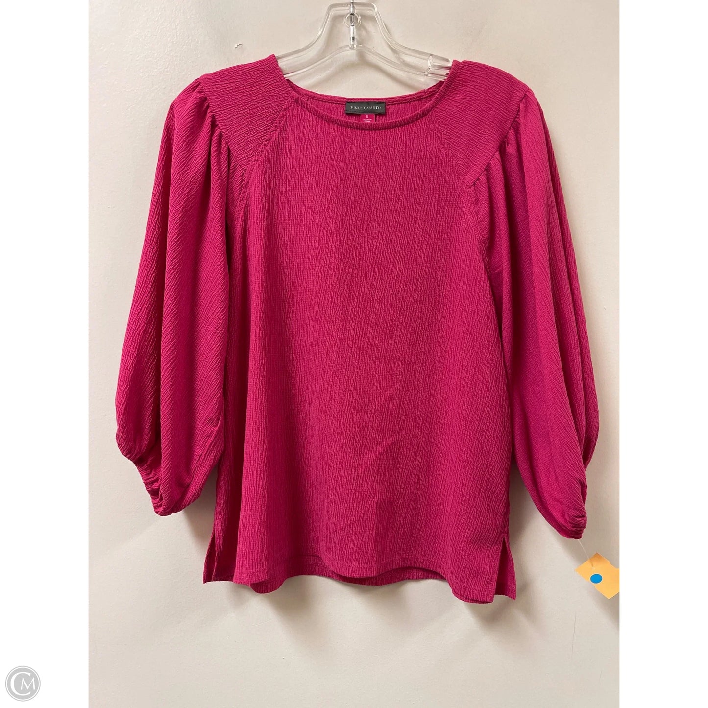Top Long Sleeve By Vince Camuto In Pink, Size: S