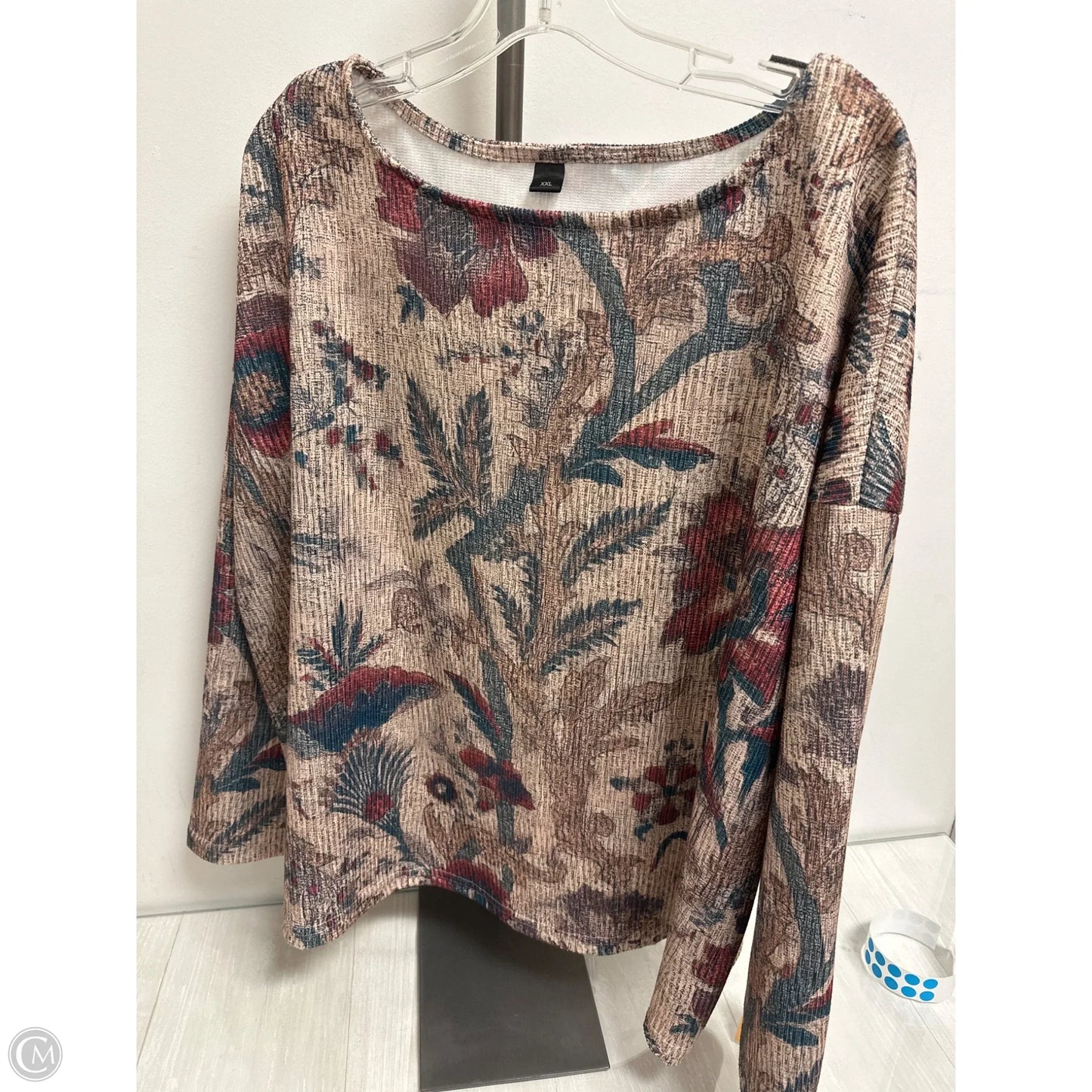 Top Long Sleeve By Clothes Mentor In Brown, Size: 1x