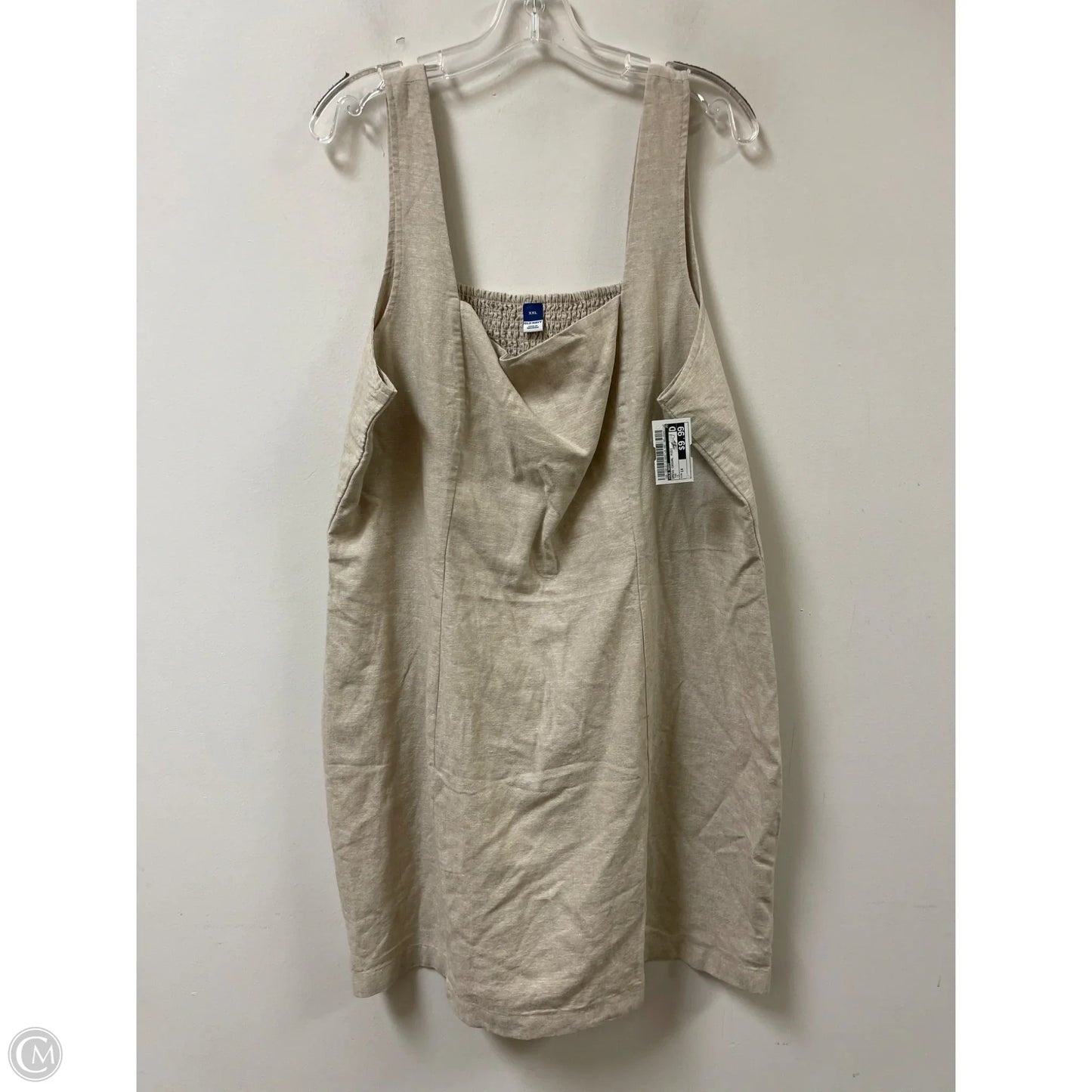 Dress Casual Midi By Old Navy In Tan, Size: 1x