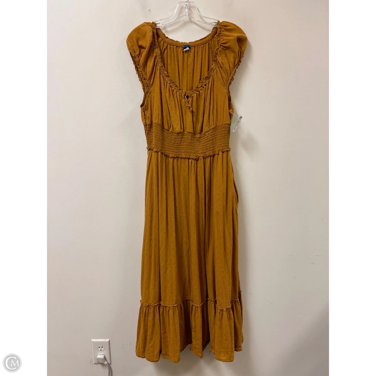 Dress Casual Maxi By Old Navy In Yellow, Size: L