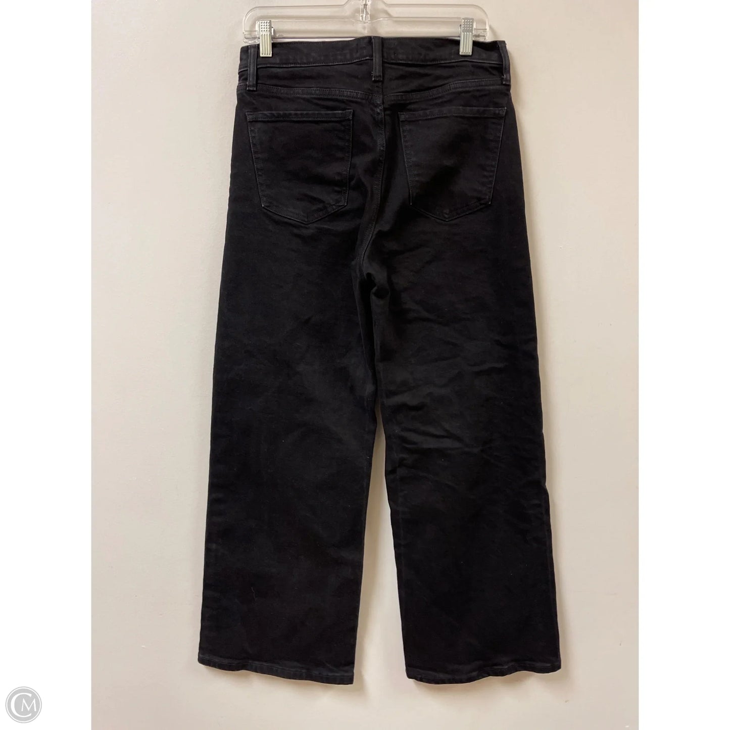 Jeans Wide Leg By Banana Republic In Black, Size: 8