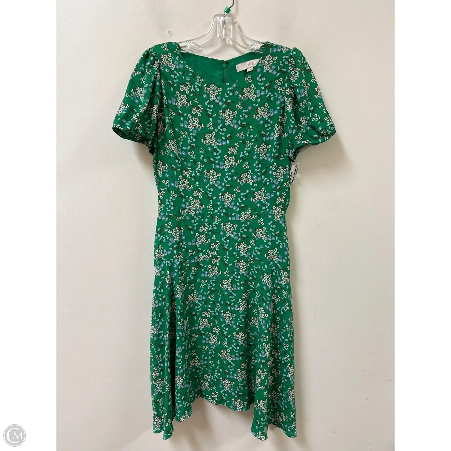 Dress Casual Midi By Loft In Green, Size: S