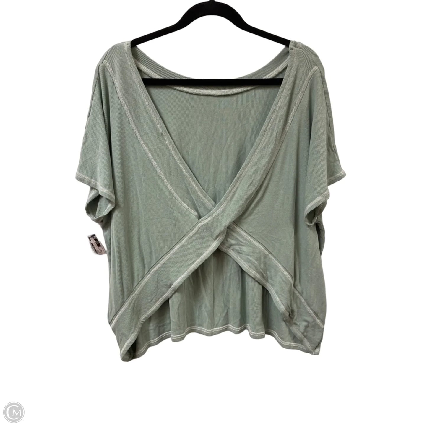 Top Short Sleeve By Sew In Love In Green, Size: 2x