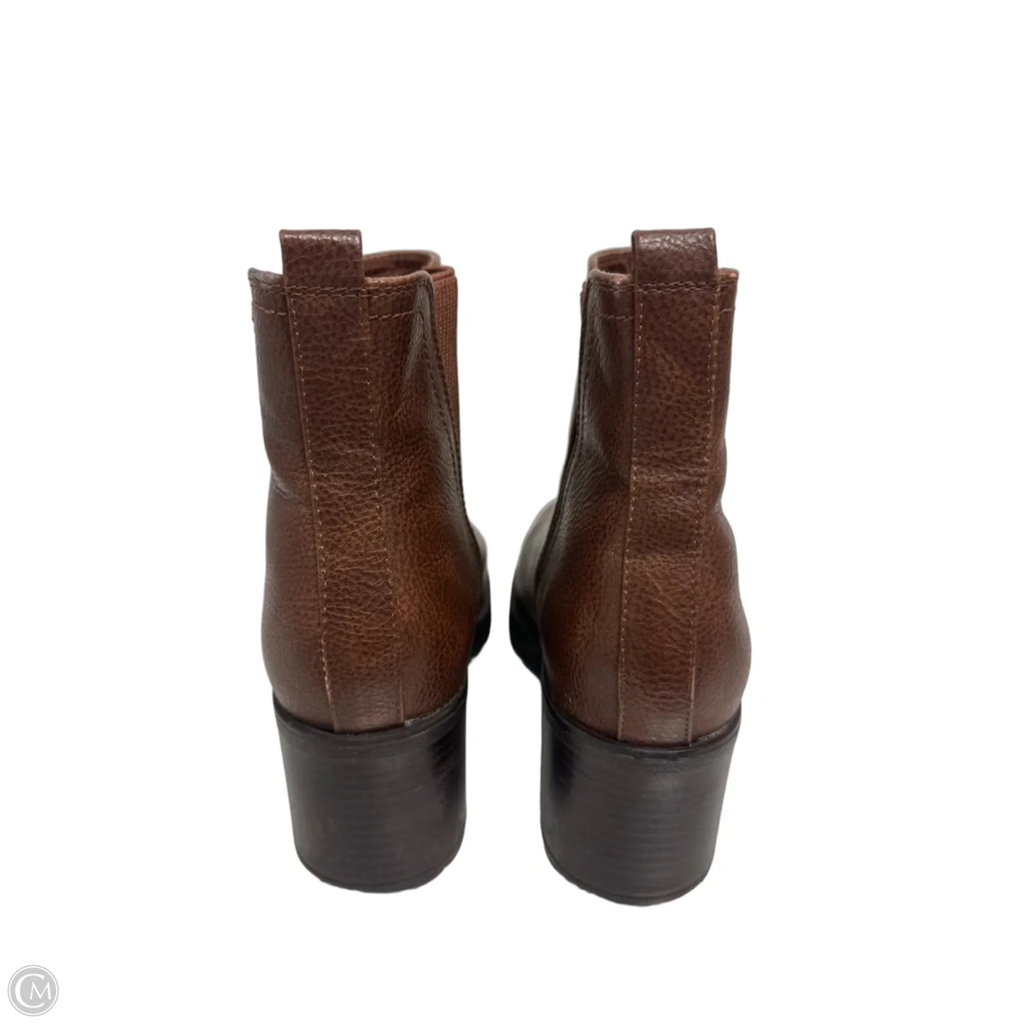 Boots Ankle Heels By Mia In Brown, Size: 9.5