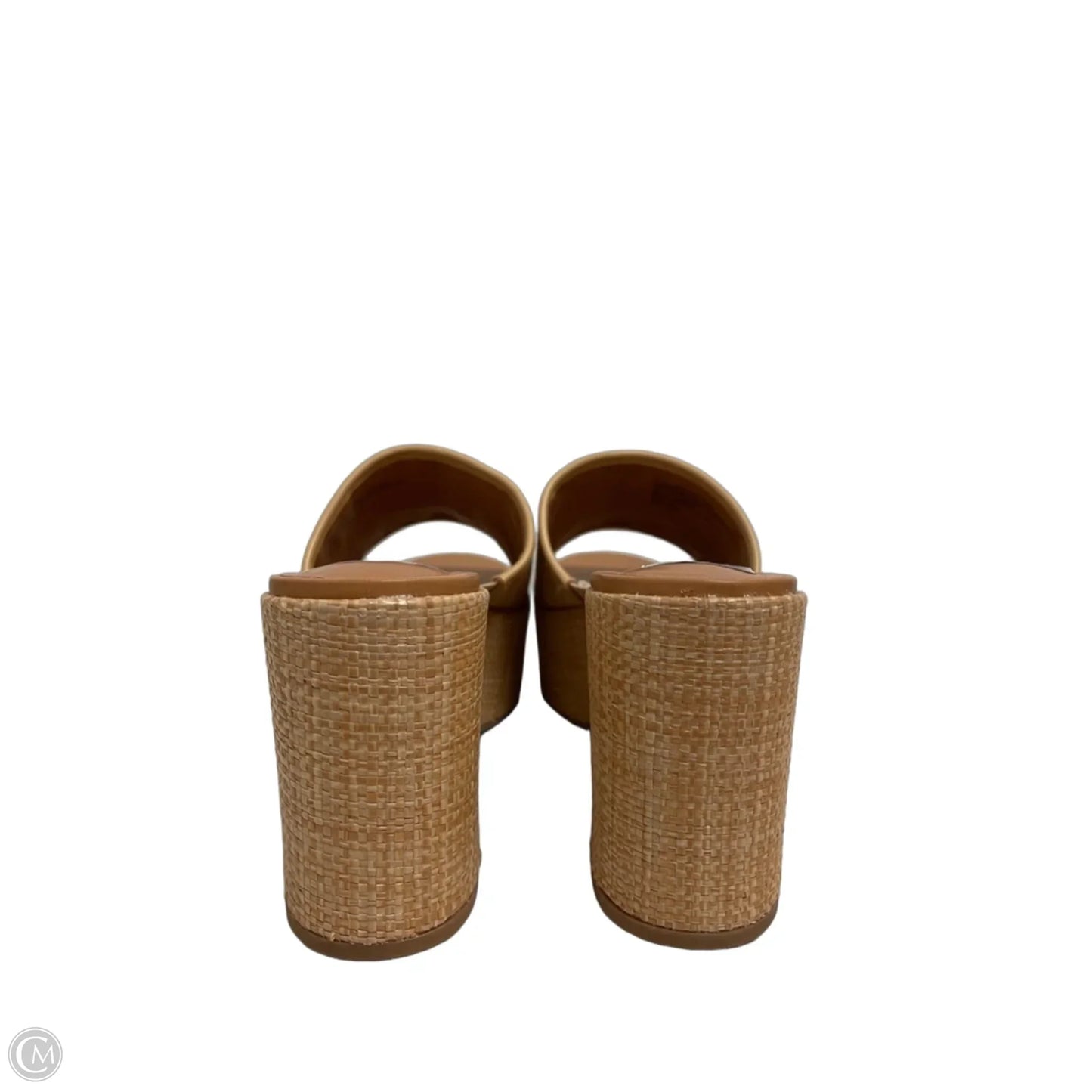 Sandals Heels Block By A New Day In Tan, Size: 10