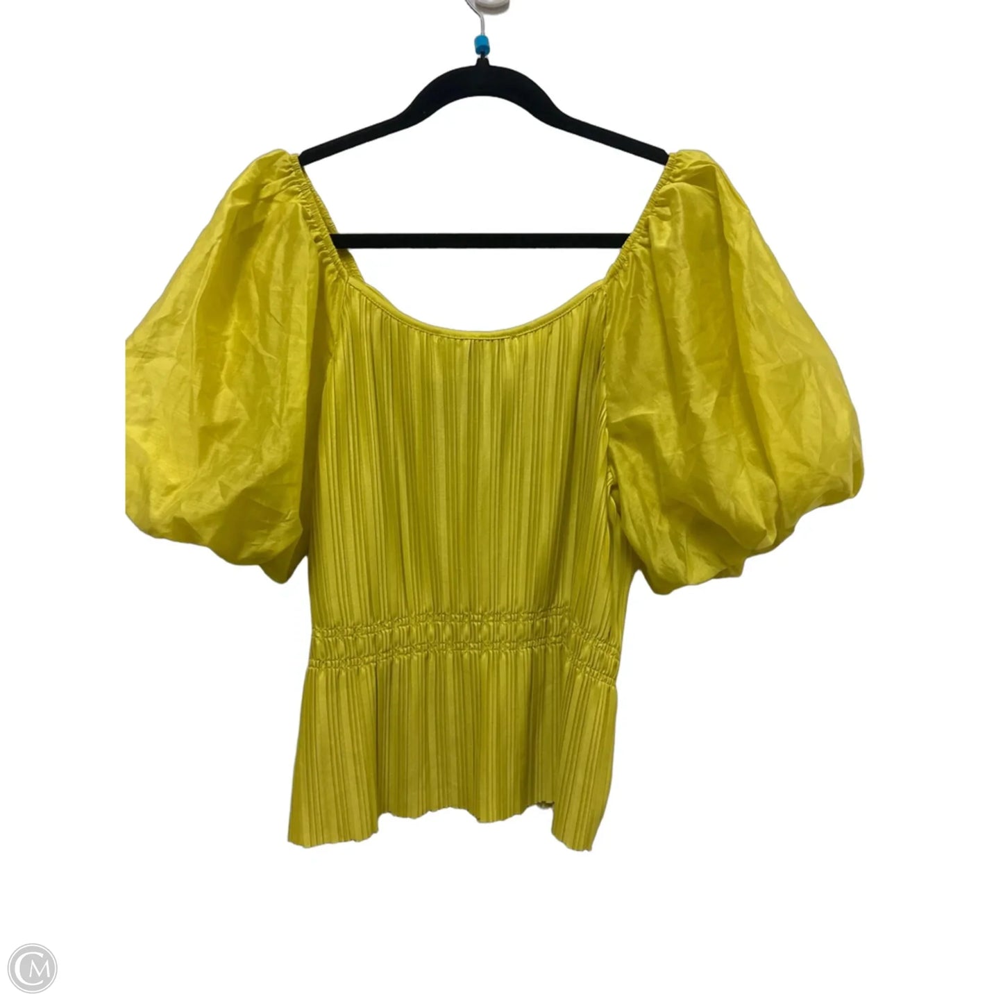 Top Short Sleeve By Marc New York In Yellow, Size: Xl