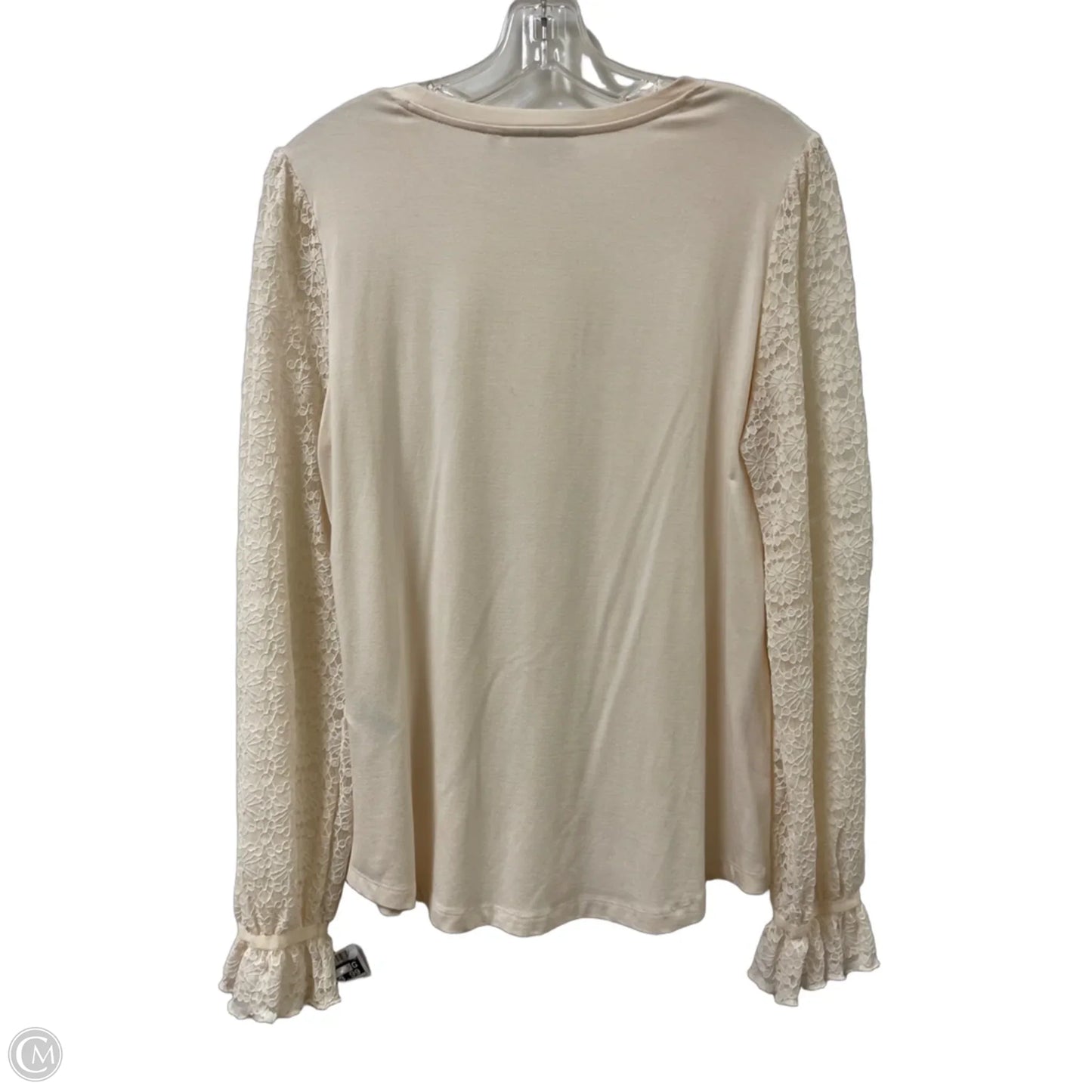 Top Long Sleeve By Chicos In Cream, Size: M