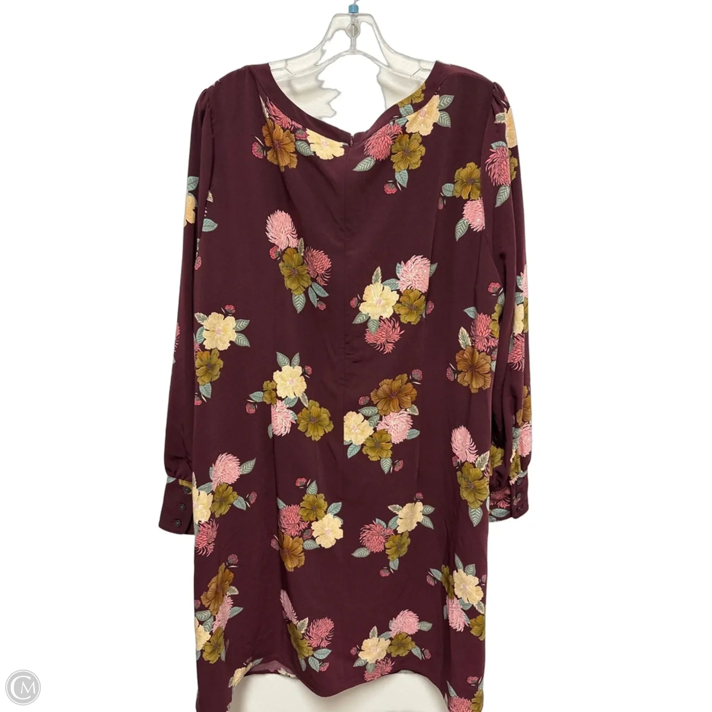 Dress Casual Midi By Loft In Floral Print, Size: 2x