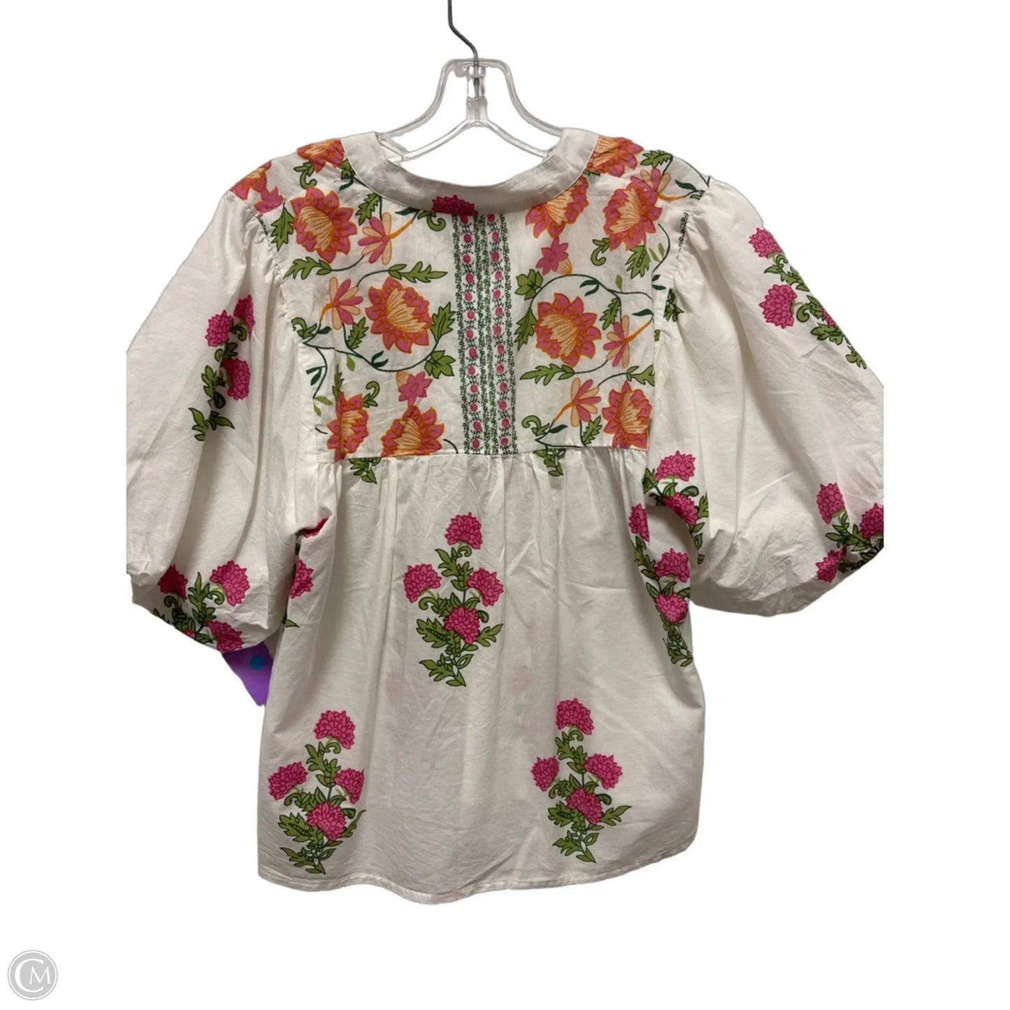 Top Short Sleeve By Thml In Floral Print, Size: Medium