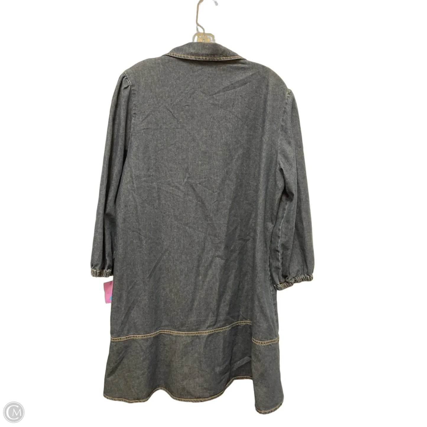Dress Casual Midi By Dokotoo In Blue Denim, Size: L
