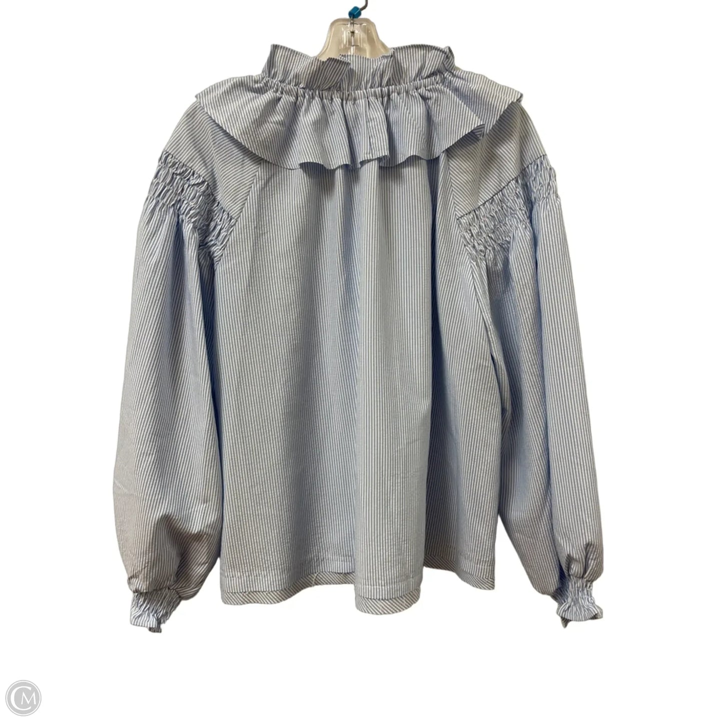 Top Long Sleeve By Fate In Blue, Size: S