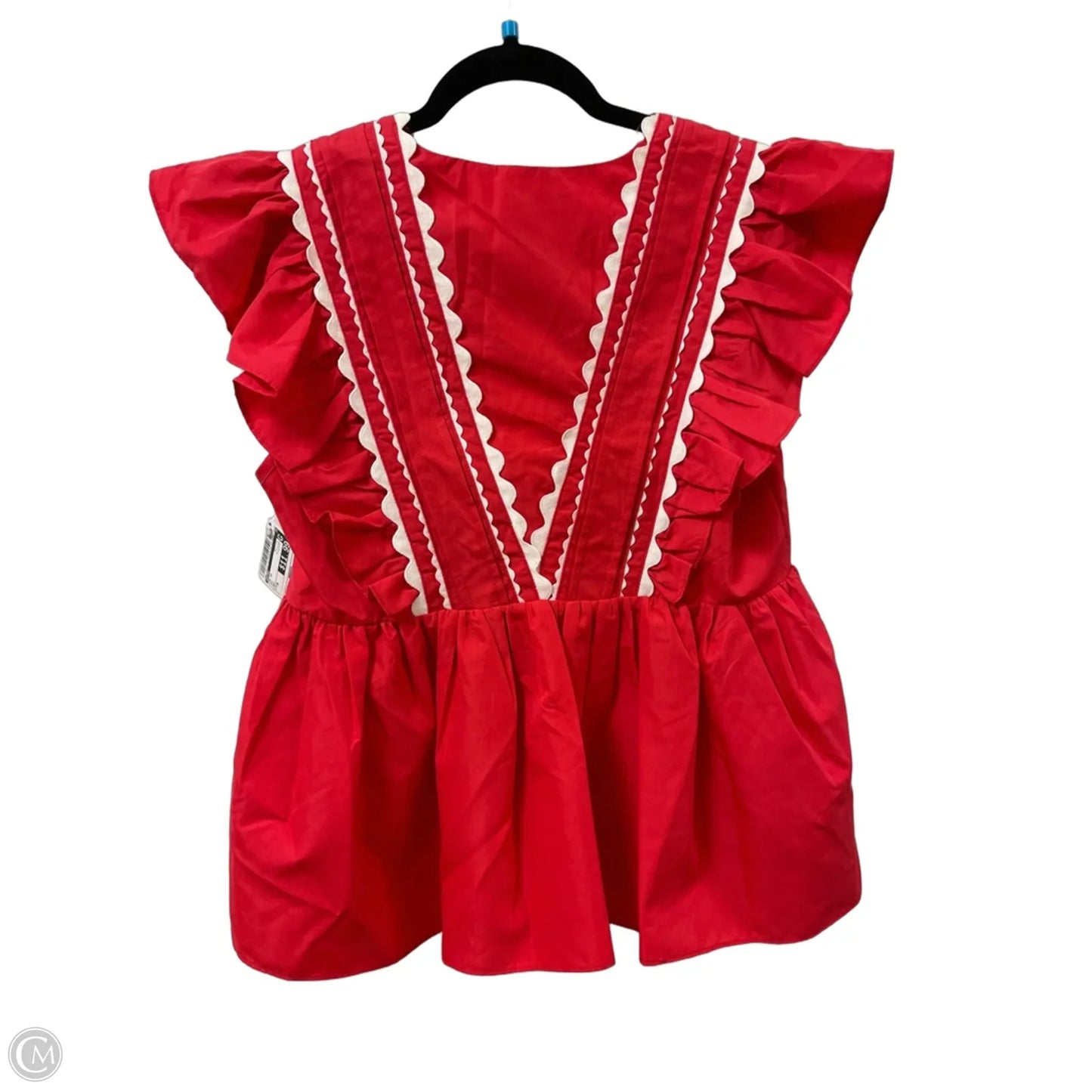 Top Short Sleeve By Entro In Red, Size: M