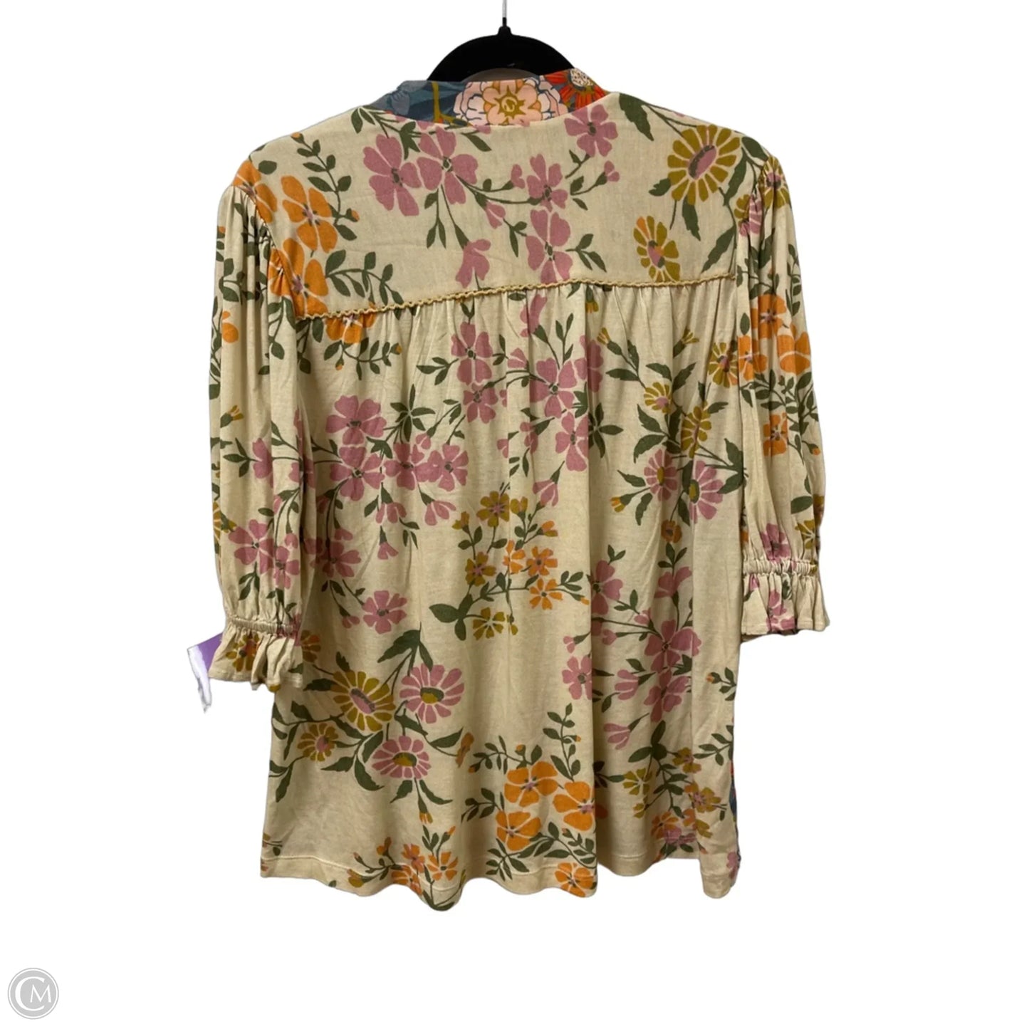 Top Long Sleeve By Blank London In Floral Print, Size: S