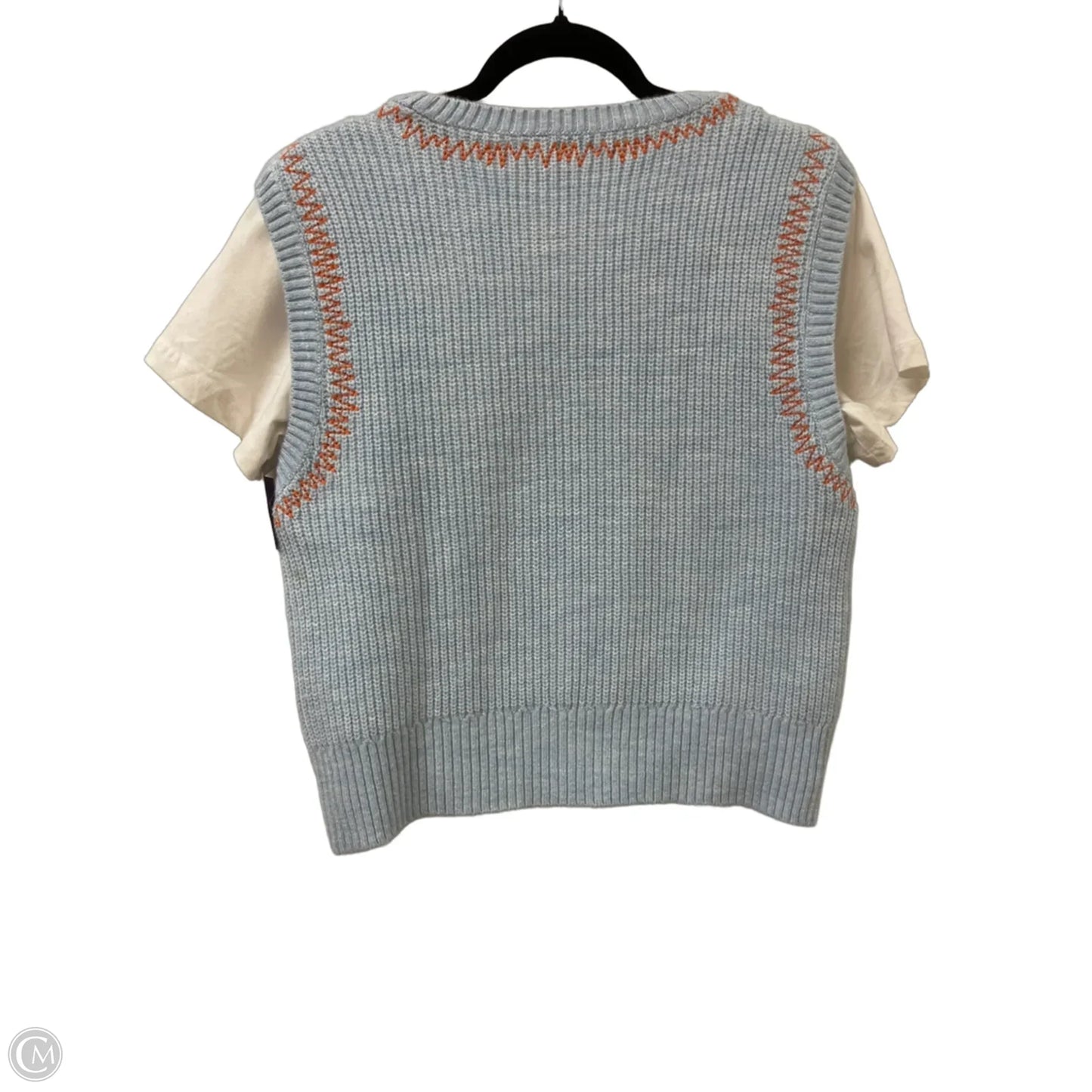 Sweater Short Sleeve By Pilcro In Blue, Size: M