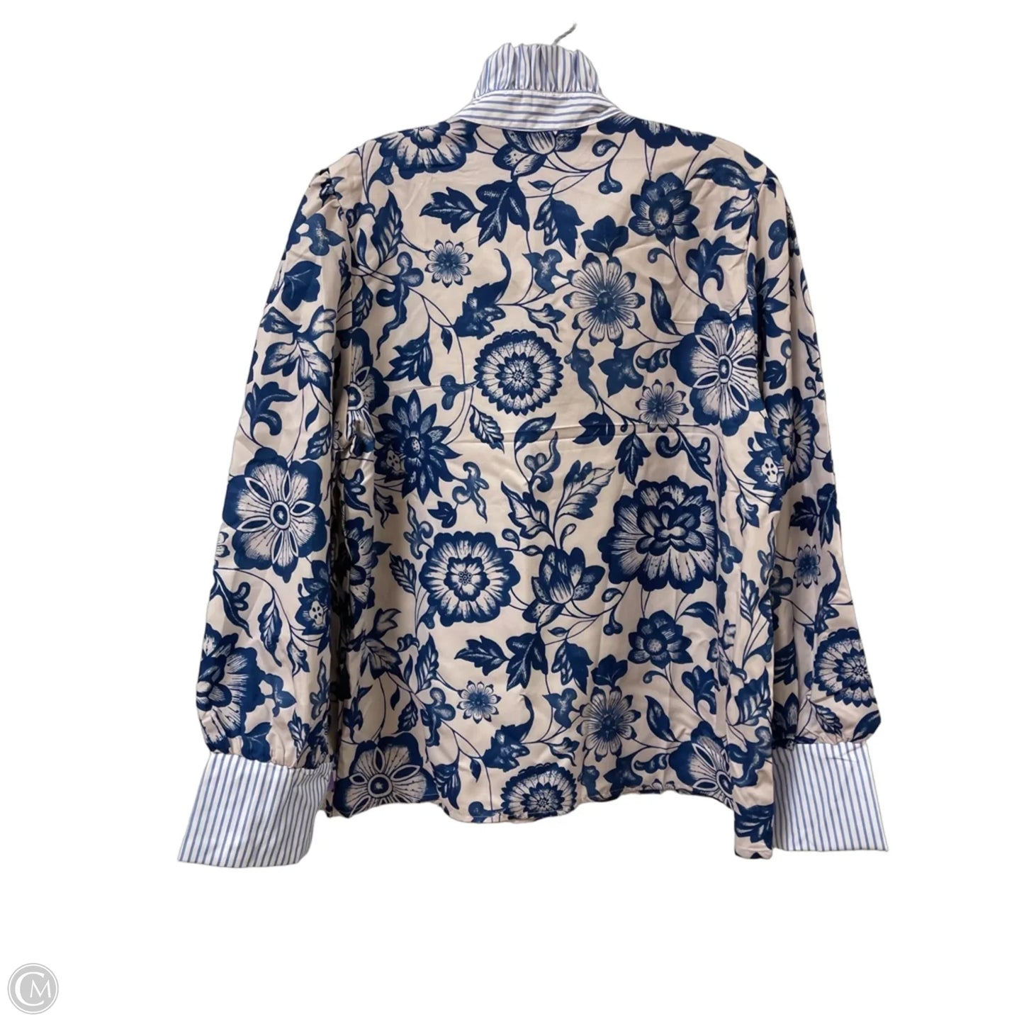 Top Long Sleeve By Clothes Mentor In Blue, Size: Xl