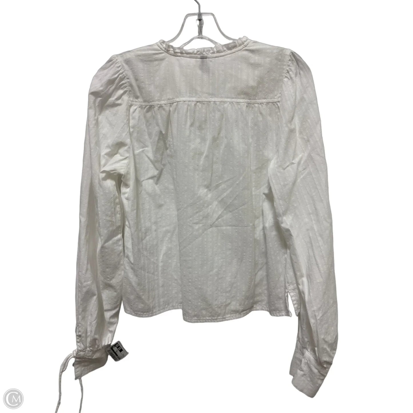 Top Long Sleeve By Divided In White, Size: S