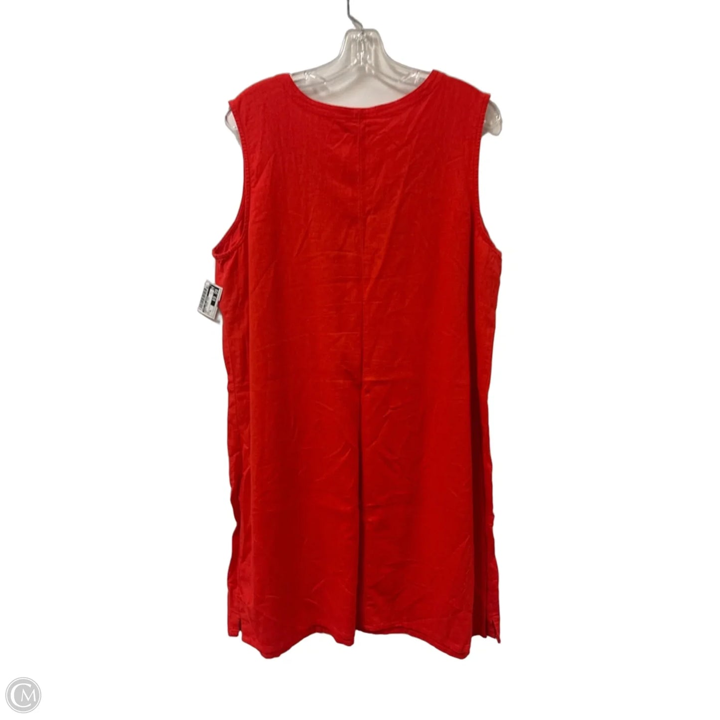 Dress Casual Midi By Croft And Barrow In Red, Size: Xl