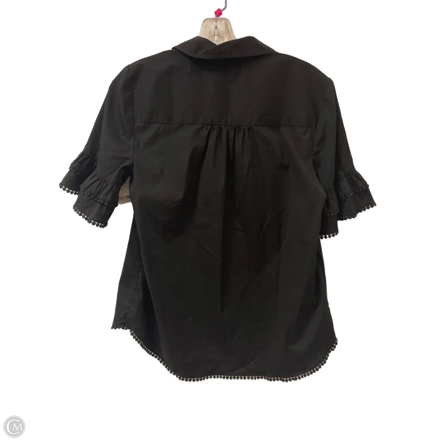 Top Short Sleeve By Chicos In Black, Size: M