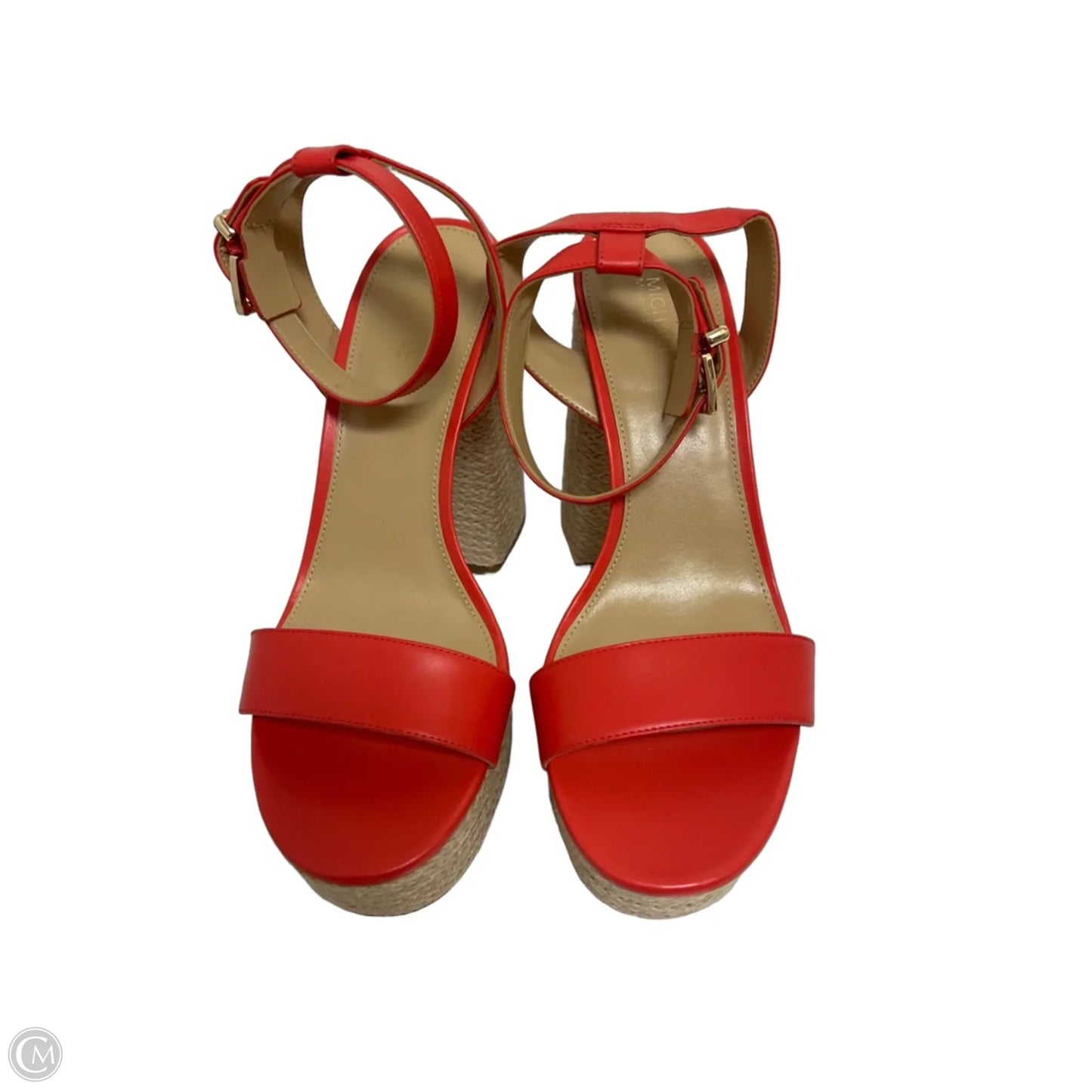 Shoes Heels Block By Michael By Michael Kors In Orange, Size: 8