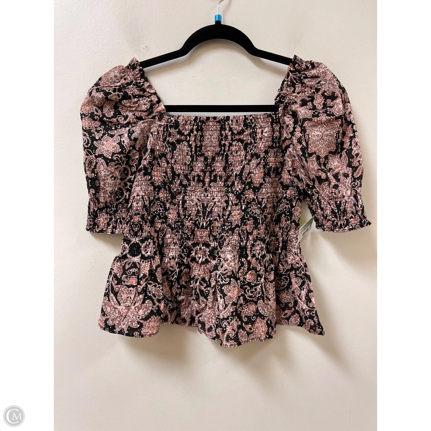 Top Short Sleeve By Bb Dakota In Brown, Size: S