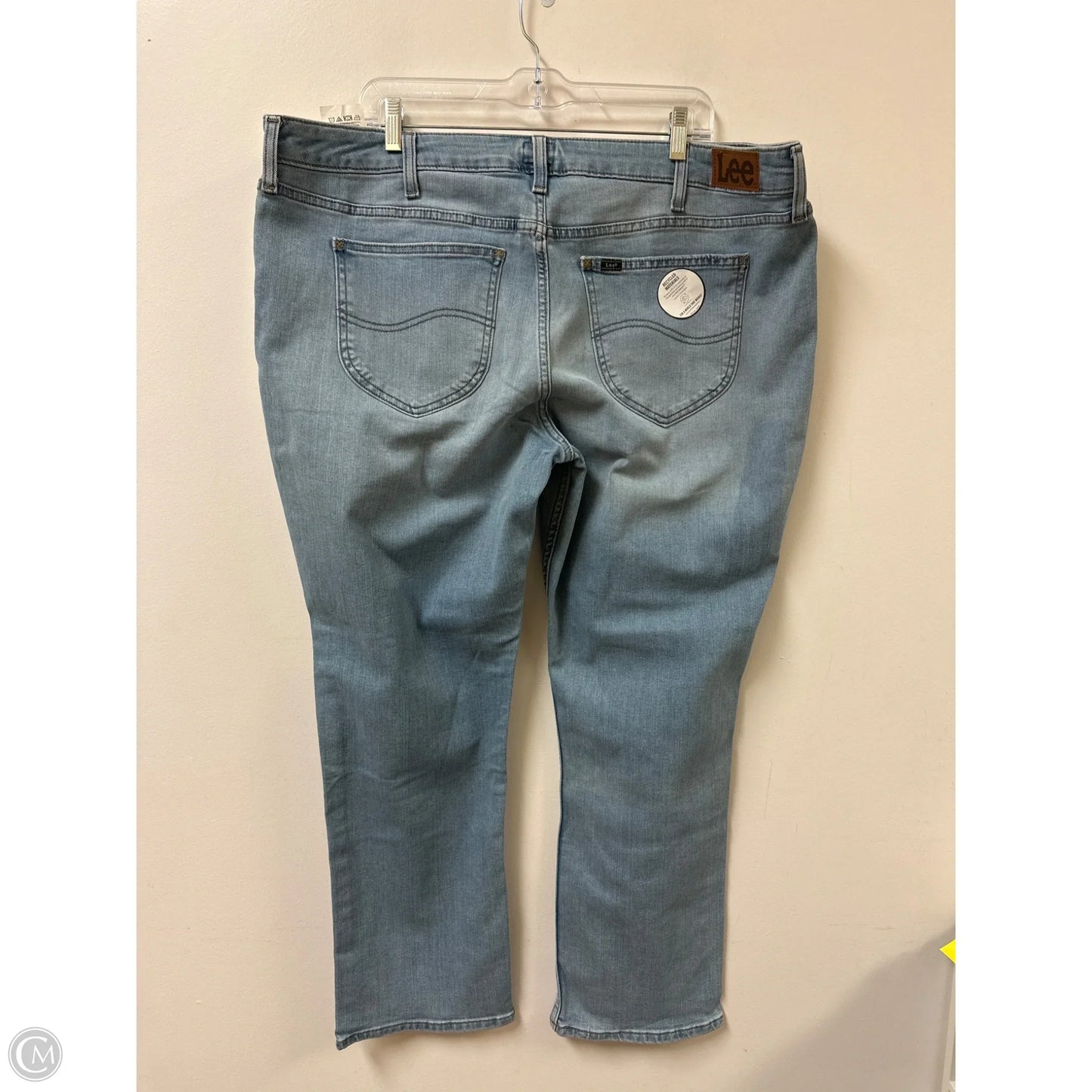 Jeans Boot Cut By Lee In Blue Denim, Size: 22